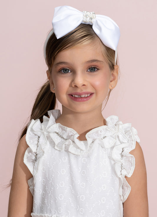 Vestido Festa Broderi Babados Cristal Vestido Festa Broderi Babados Cristal