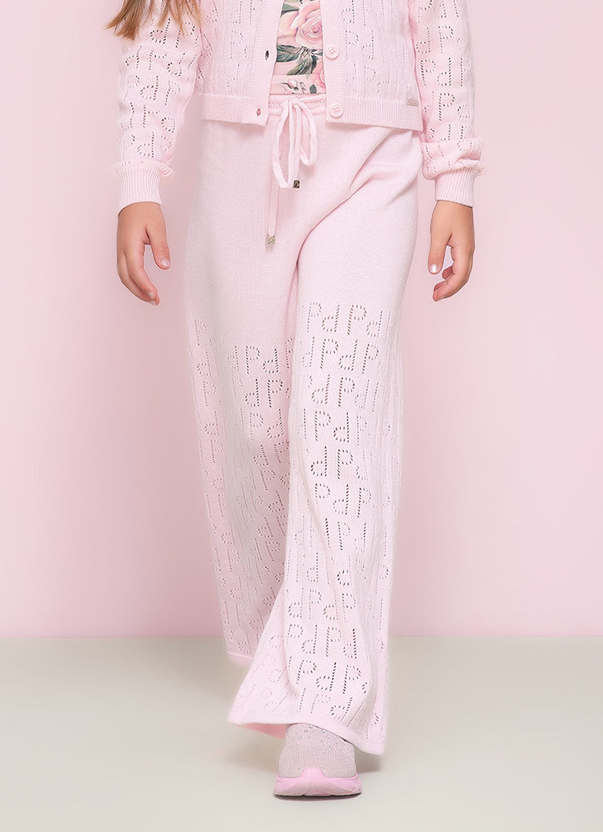 Calça Wide Leg Tricot