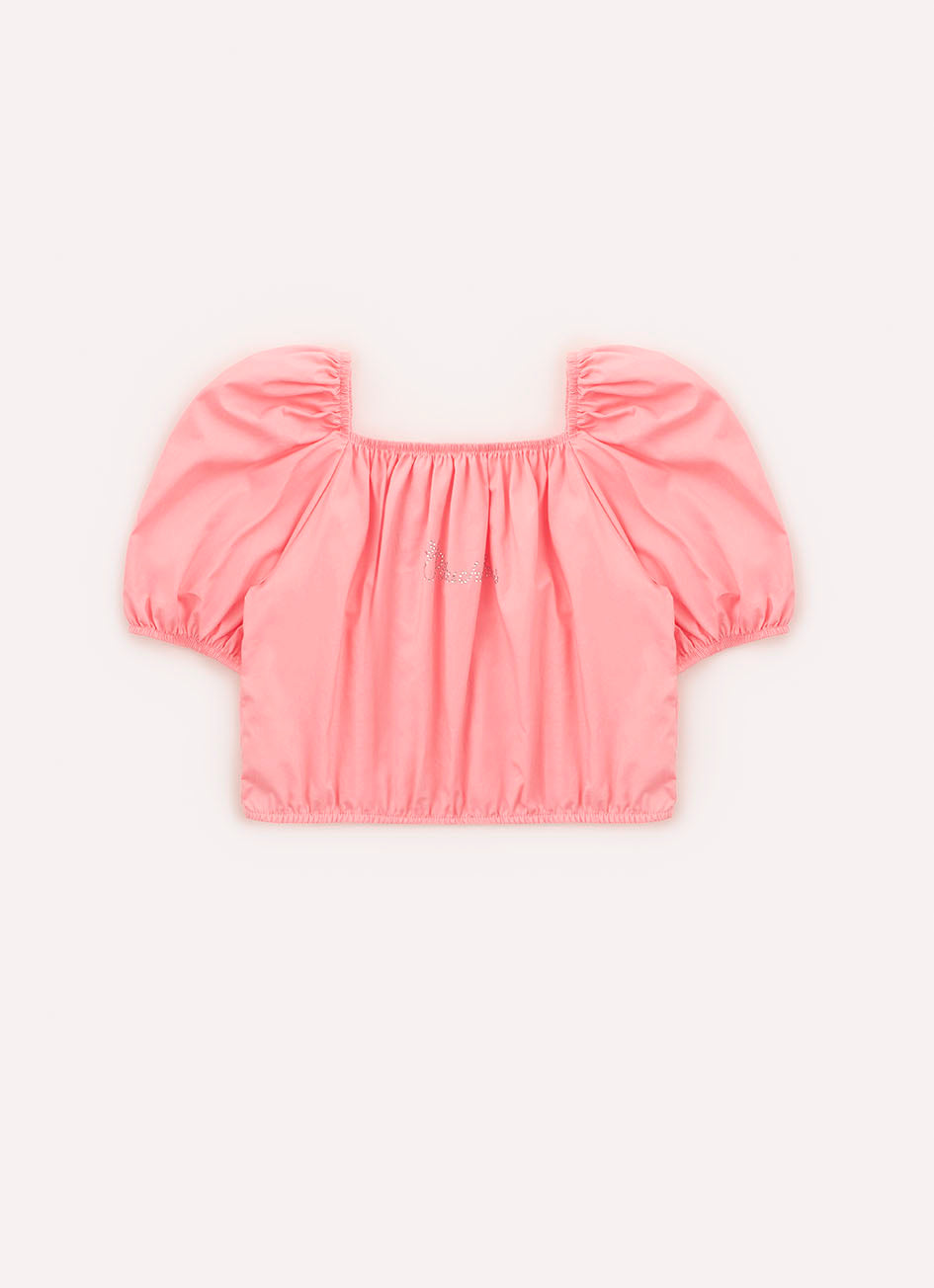 Blusa Cropped Tricoline