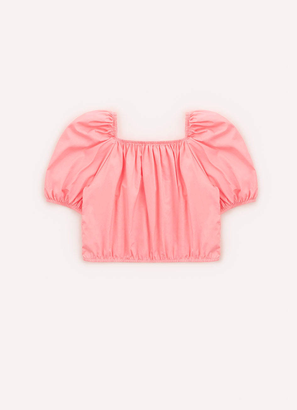 Blusa Cropped Tricoline
