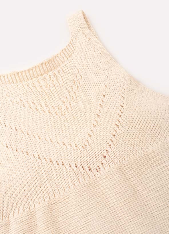 Vestido Longo Tricot Ponto Crochê
