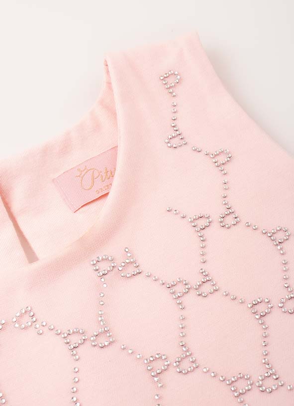 Blusa Cropped Cotton e Tule