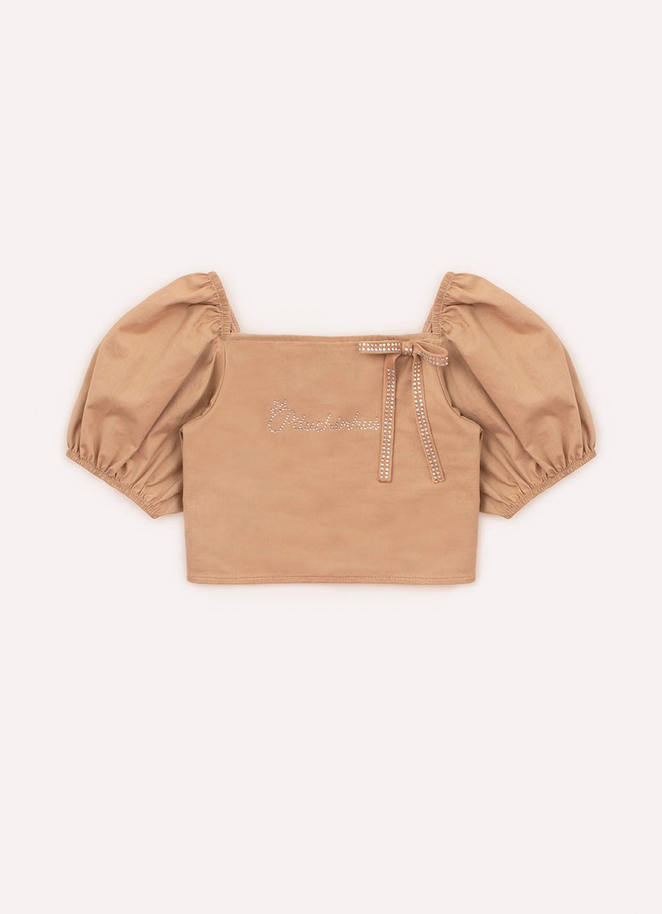Blusa Cropped Tricoline
