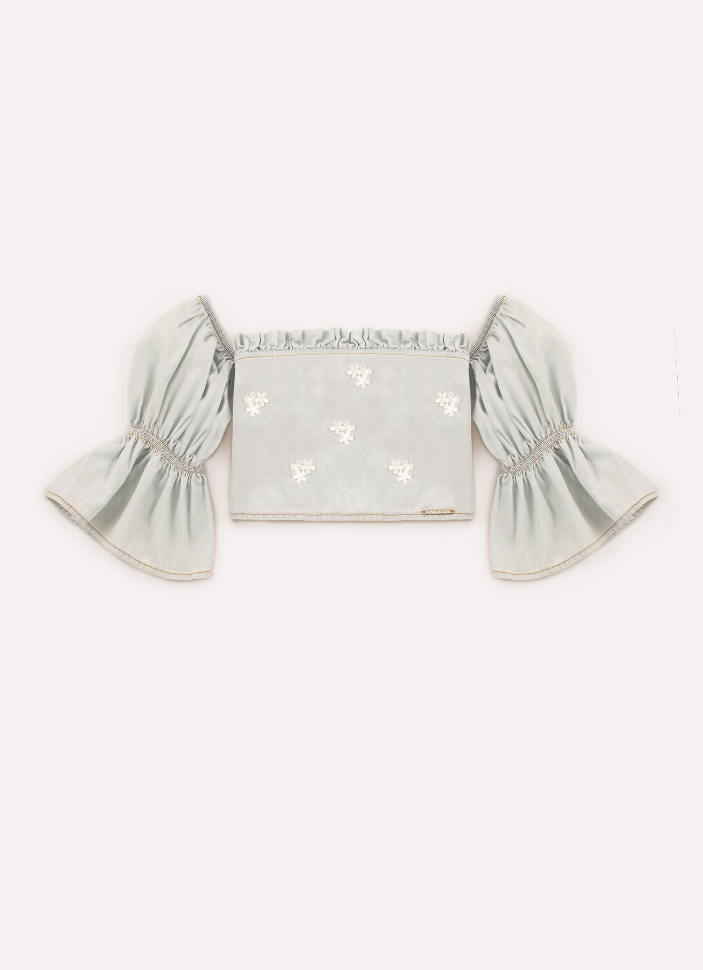 Blusa Cropped de Jeans
