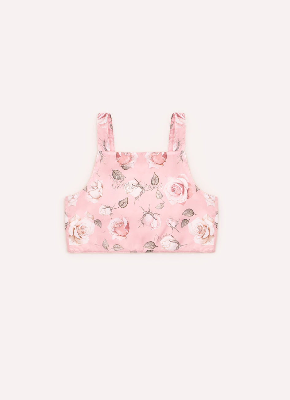 Blusa Alça Cropped Tricoline