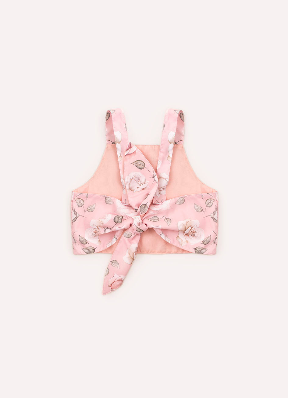 Blusa Alça Cropped Tricoline