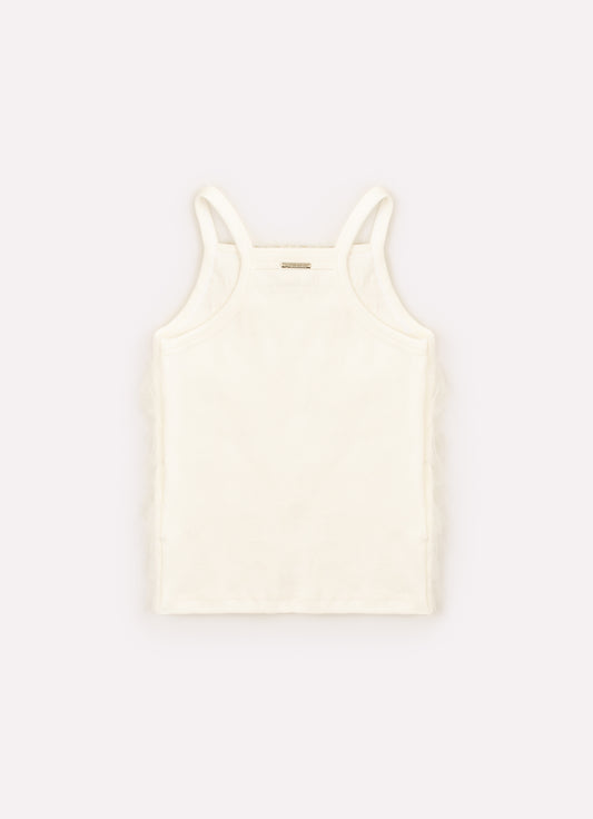 Blusa Alça Ribana Bordados Blusa Alça Ribana Bordados
