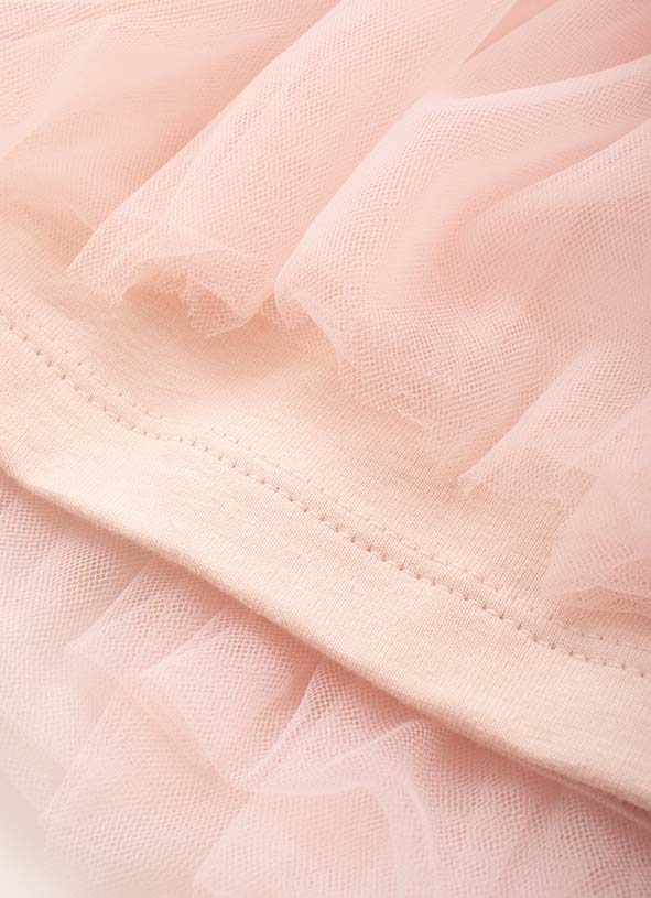 Vestido Alça e Calcinha Cotton e Tule