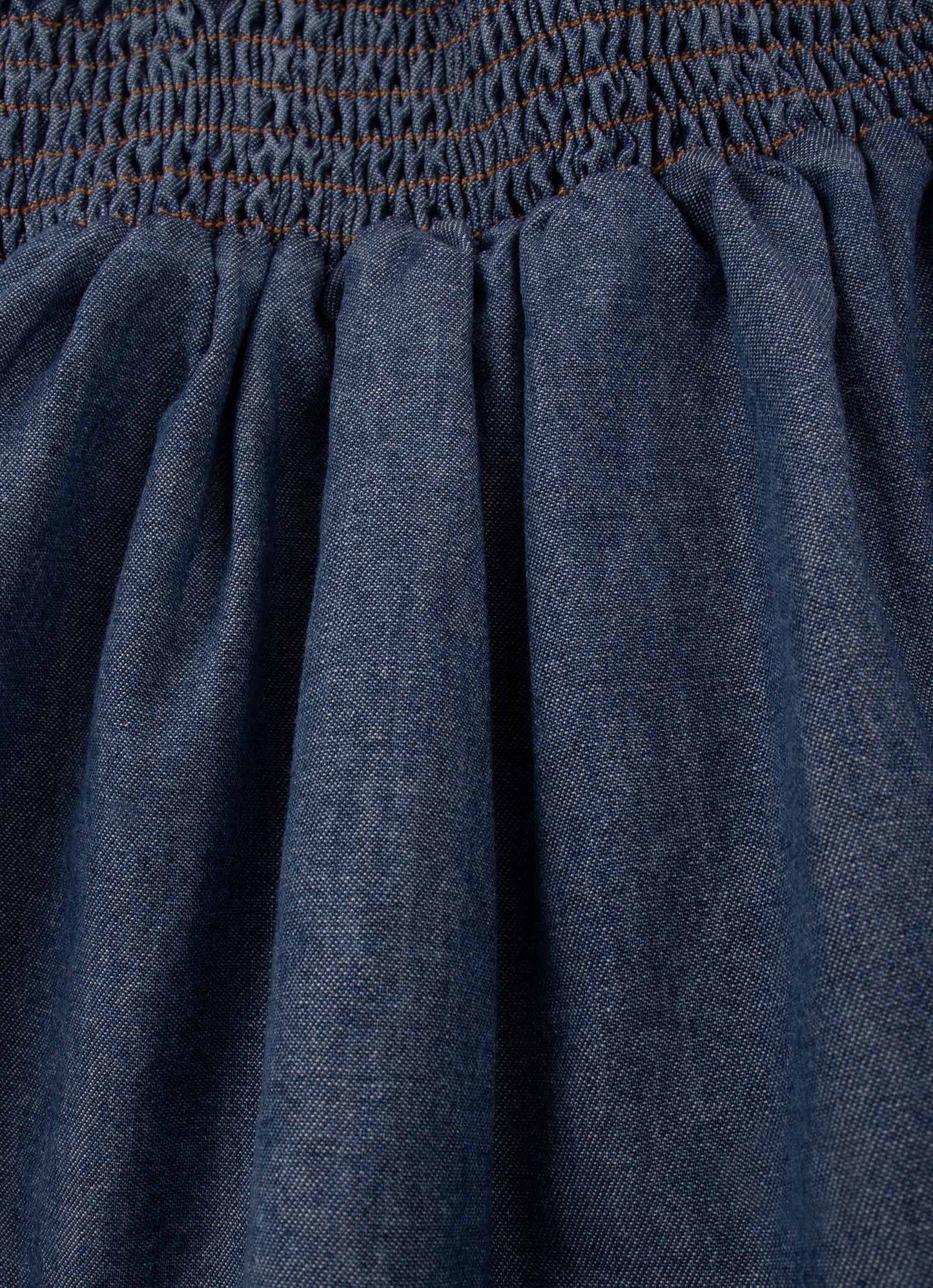 Vestido Alça Jeans Lastex