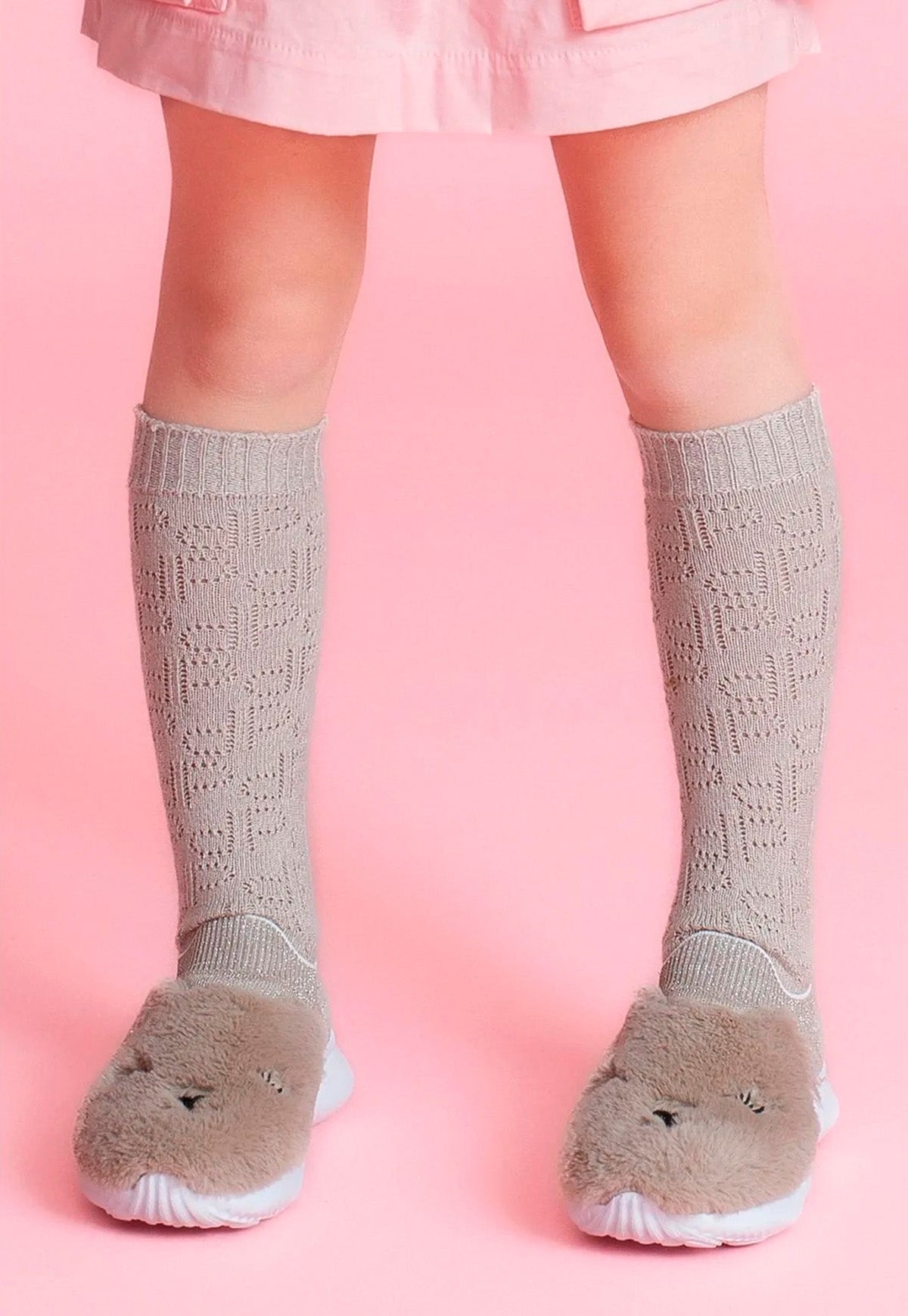 Meia Tricot Monogramas