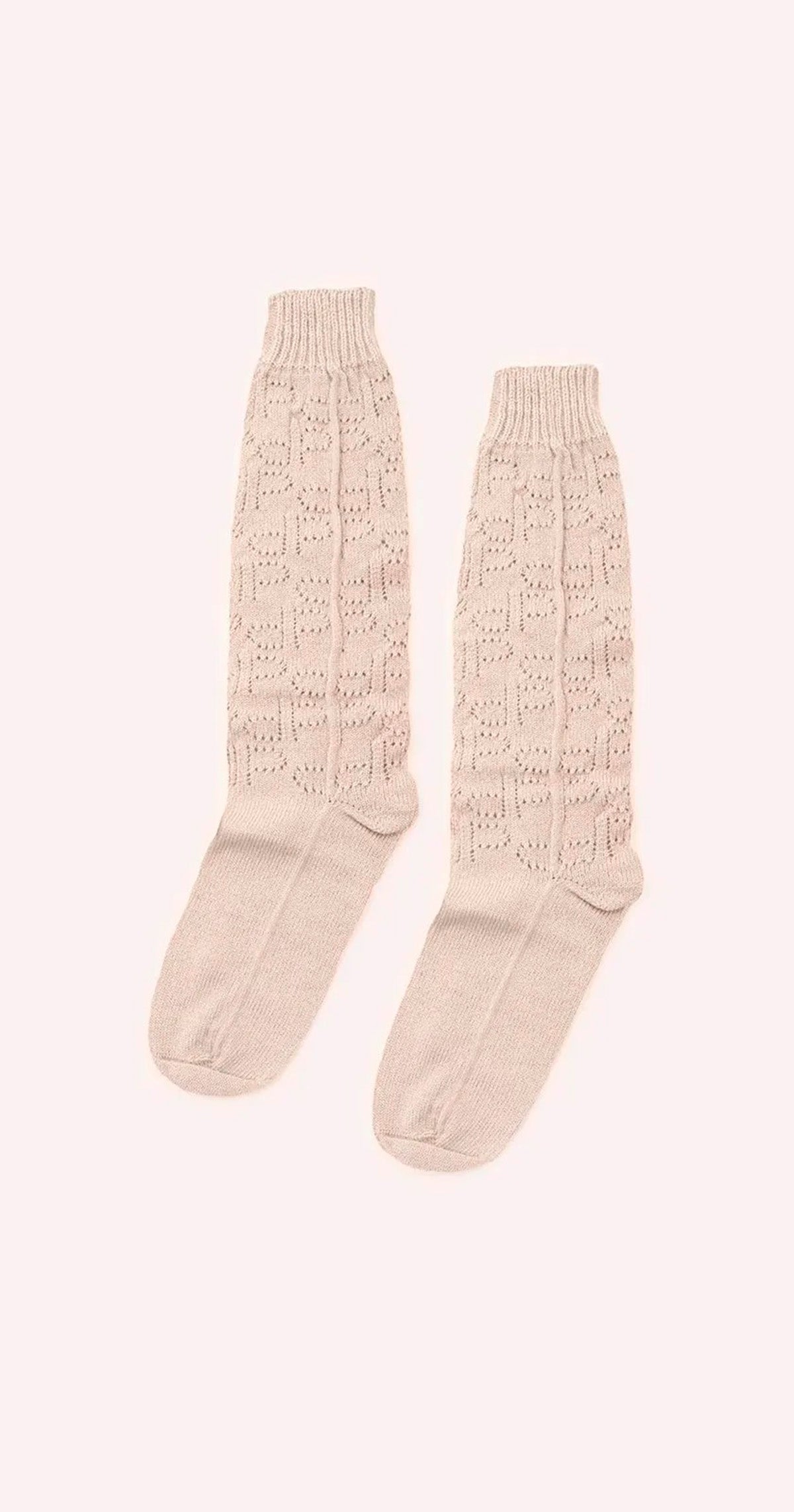 Meia Tricot Monogramas