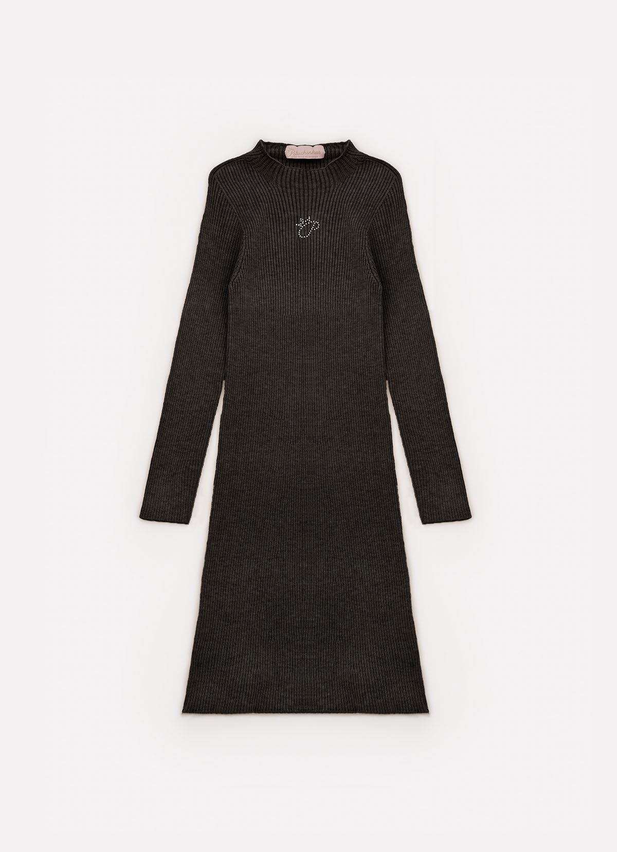 Vestido Tricot Canelado Sem Costura