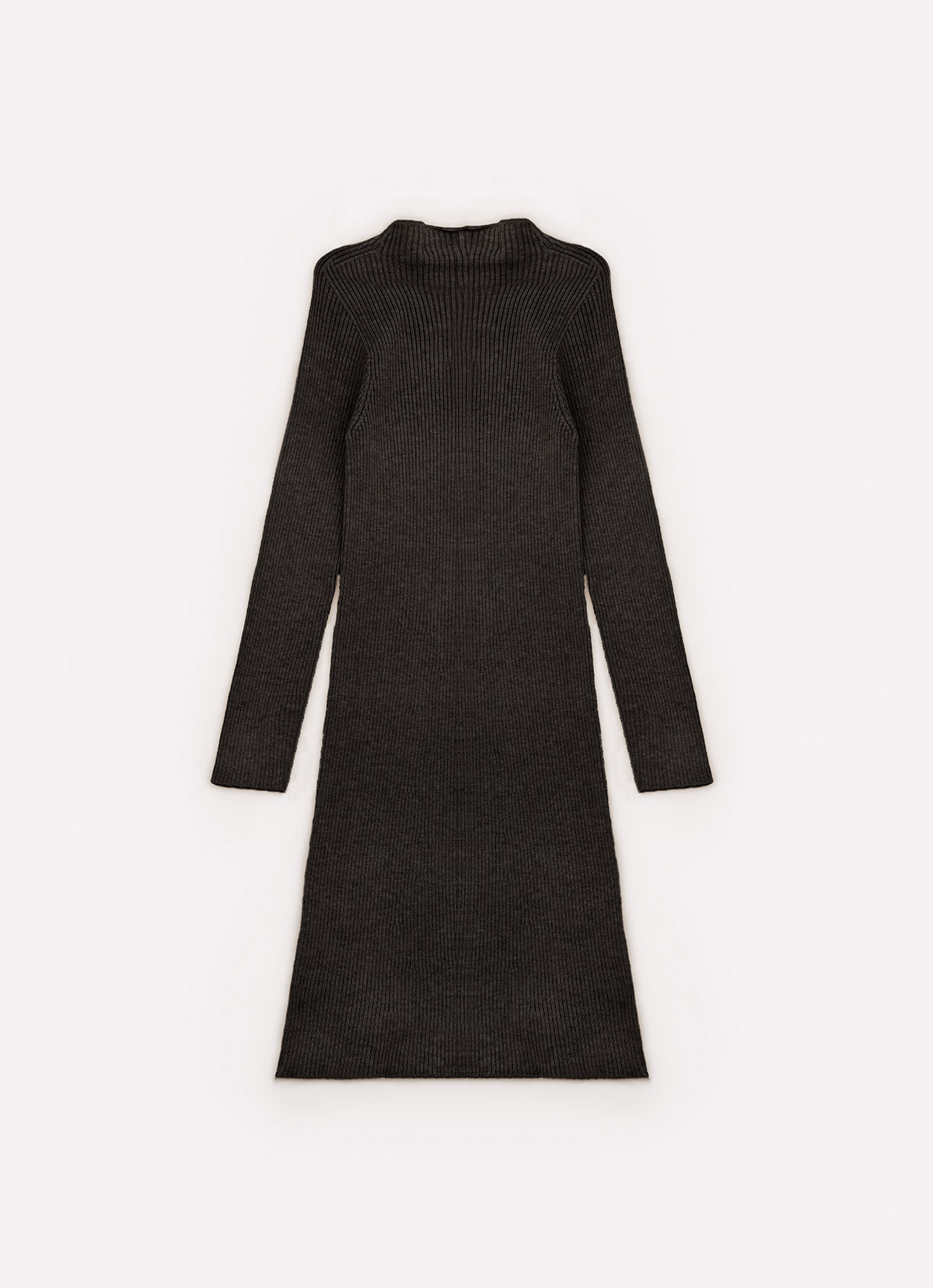 Vestido Tricot Canelado Sem Costura