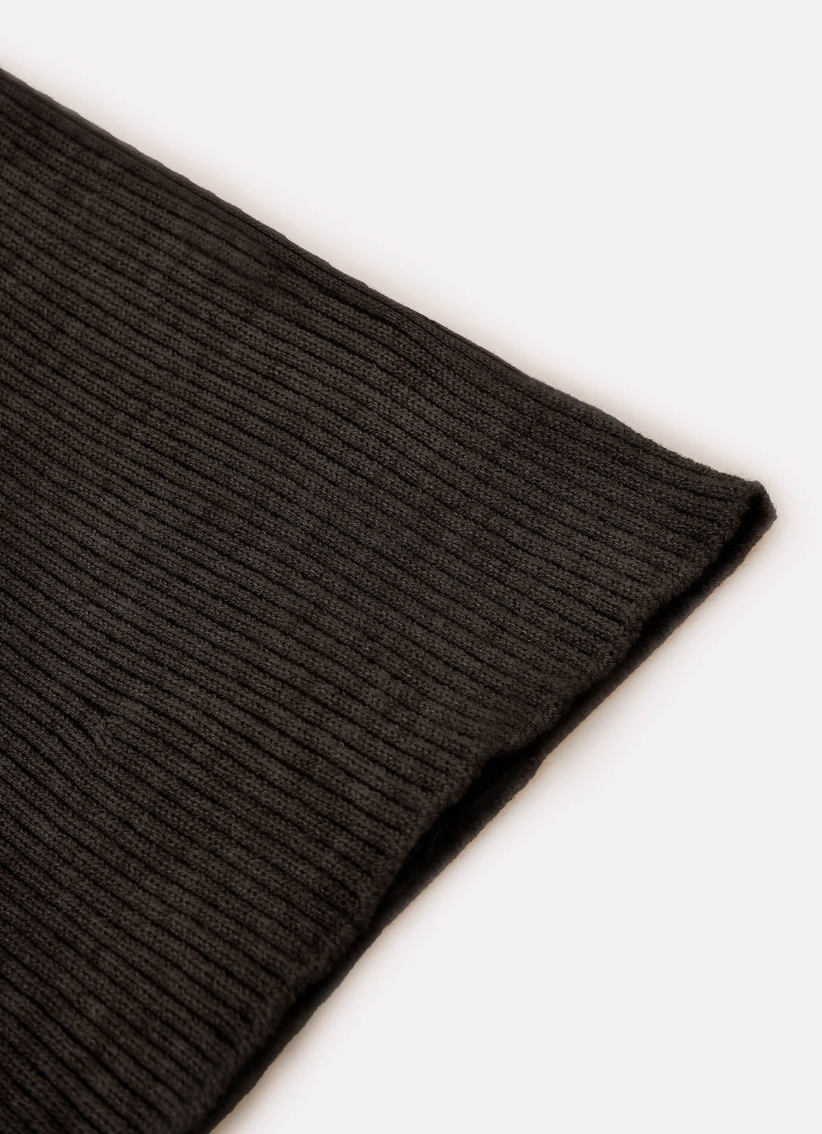 Vestido Tricot Canelado Sem Costura