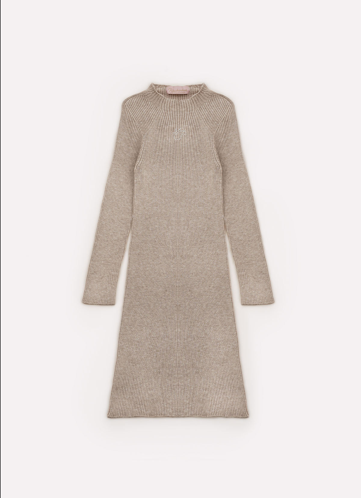 Vestido Tricot Canelado Sem Costura
