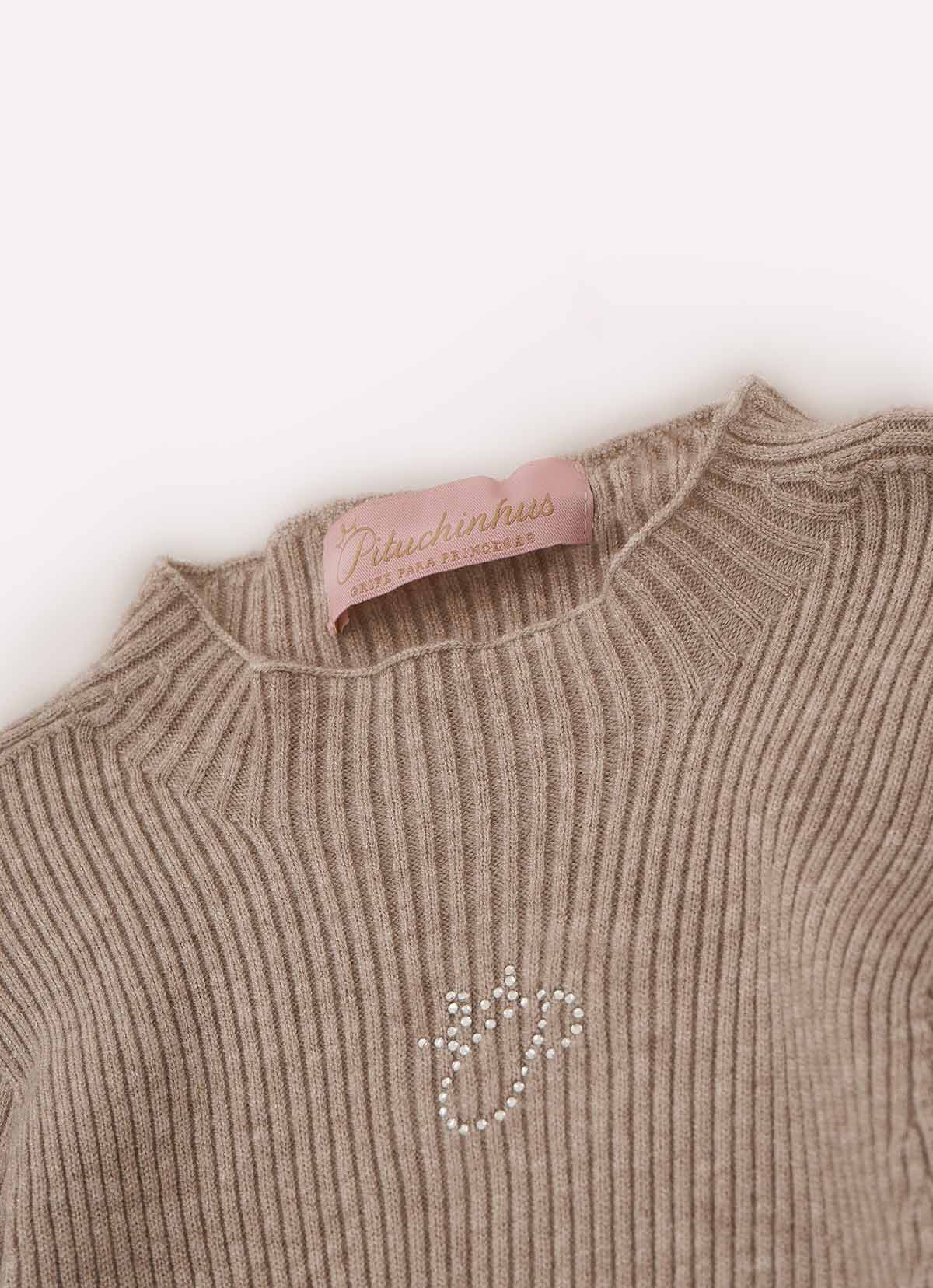 Vestido Tricot Canelado Sem Costura
