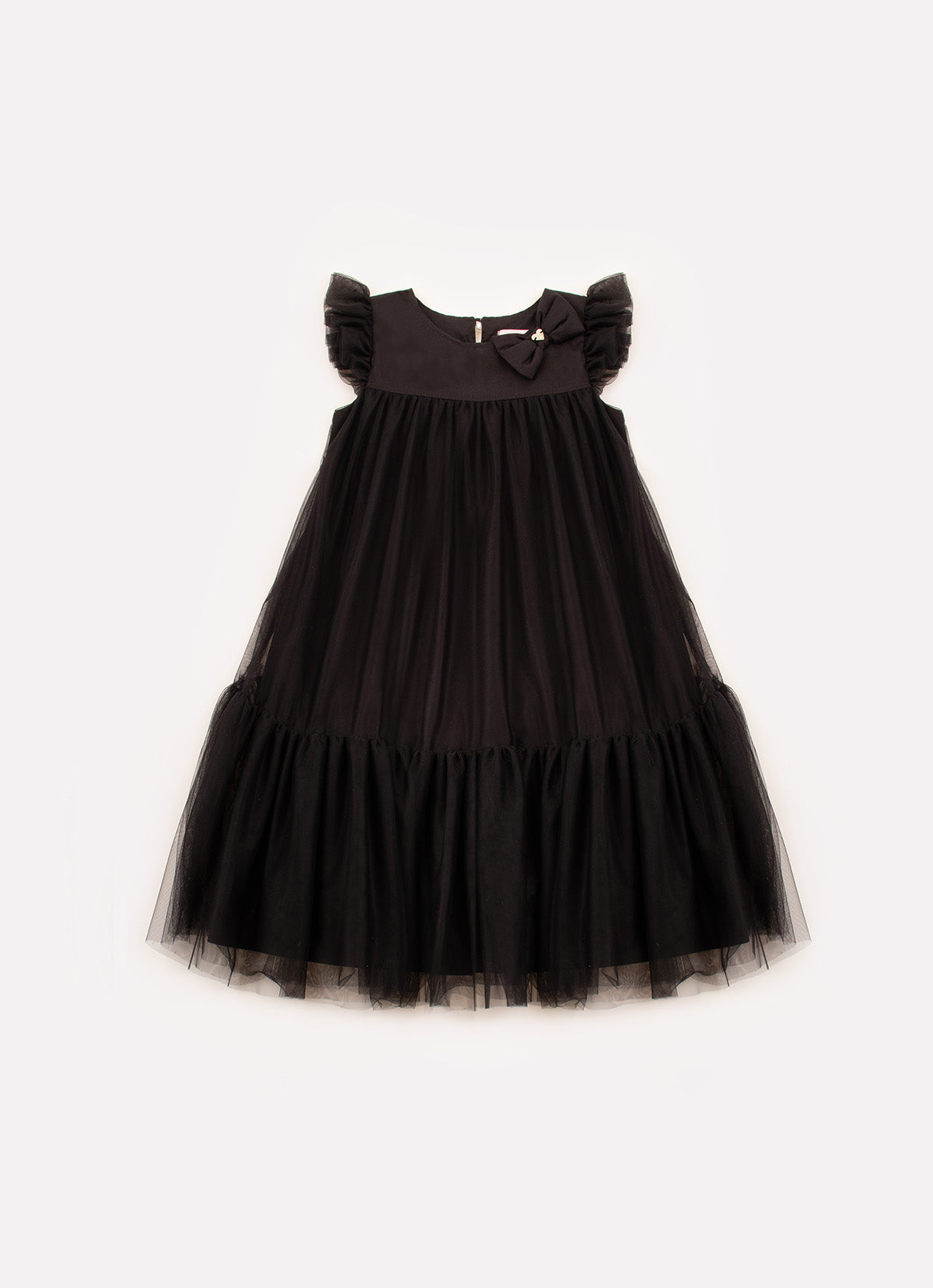Vestido Festa Algodão e Tule