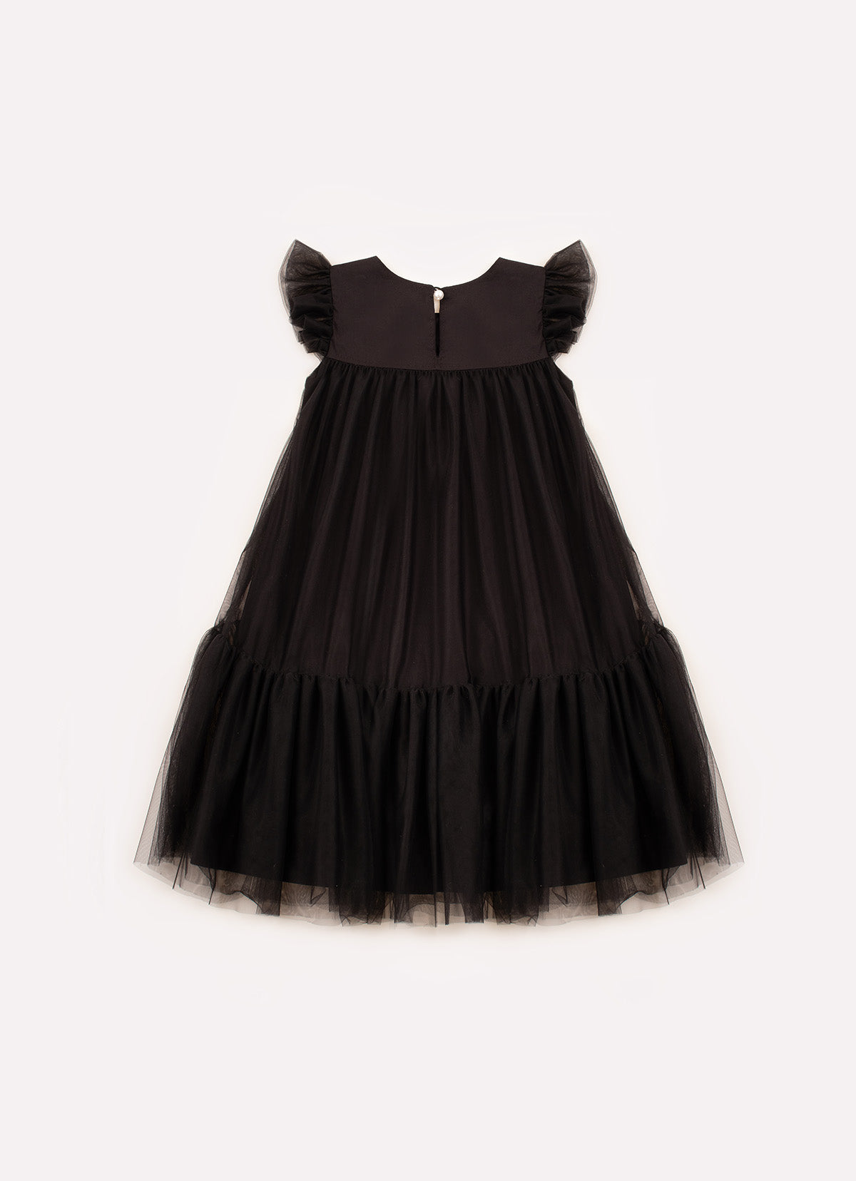 Vestido Festa Algodão e Tule