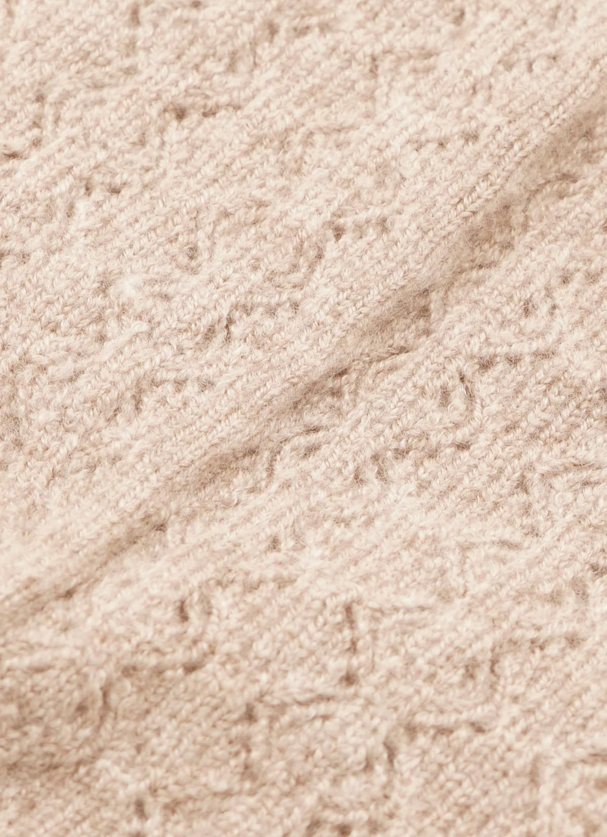 Meia Tricot Ponto Renda Laço