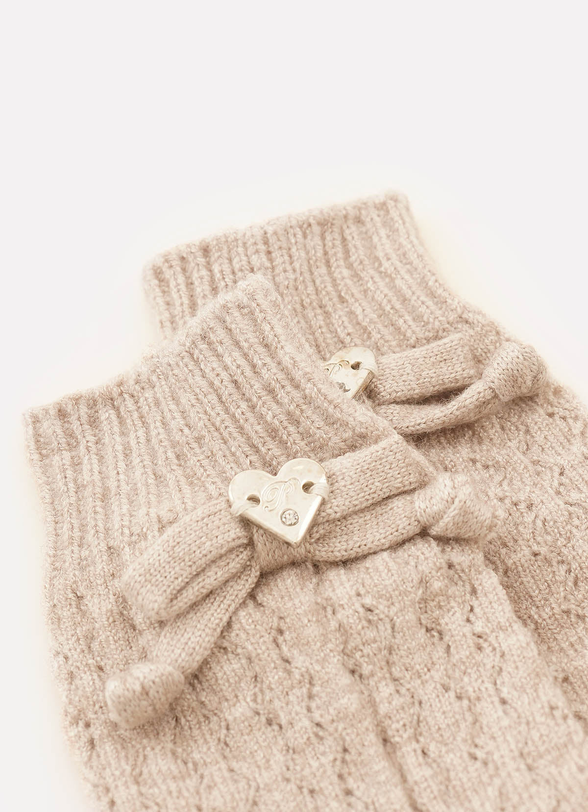 Meia Tricot Ponto Renda Laço