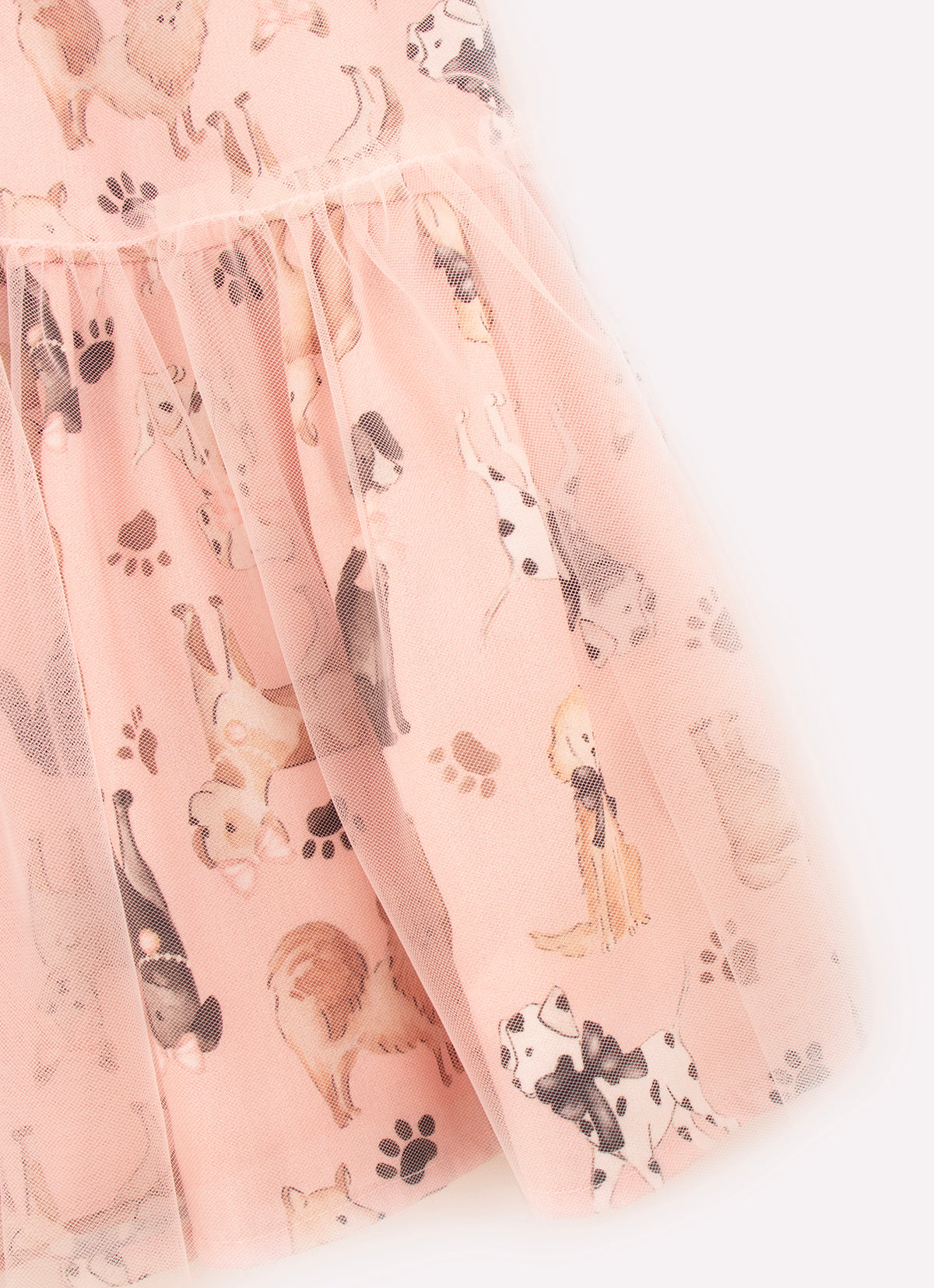 Vestido Algodão Mangas Tule