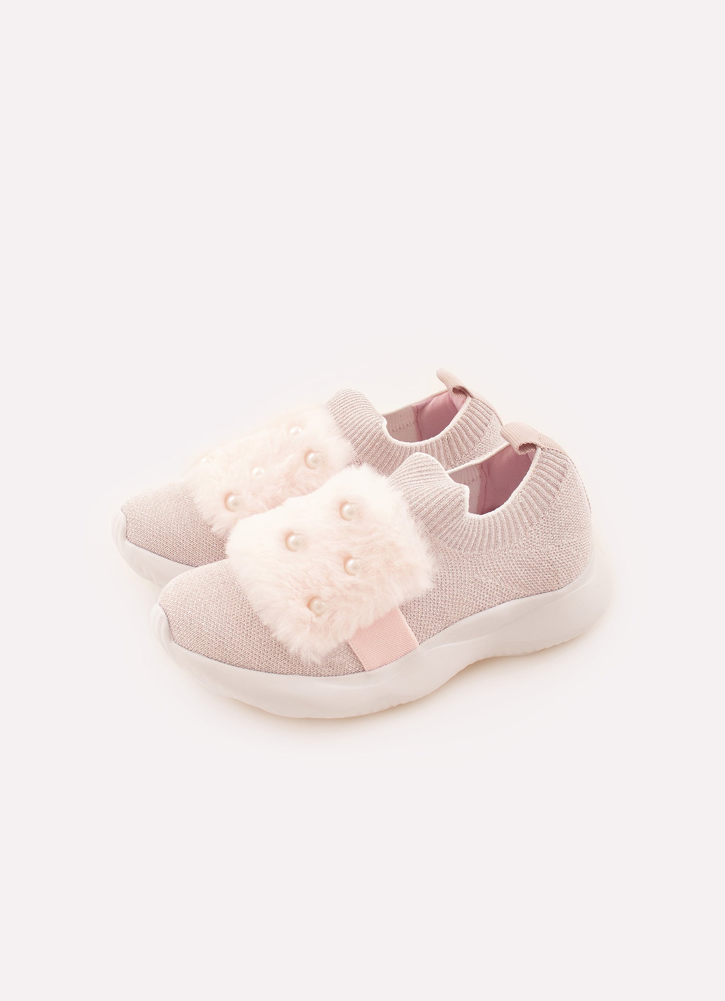 Tênis Knit Pele e Pérolas
