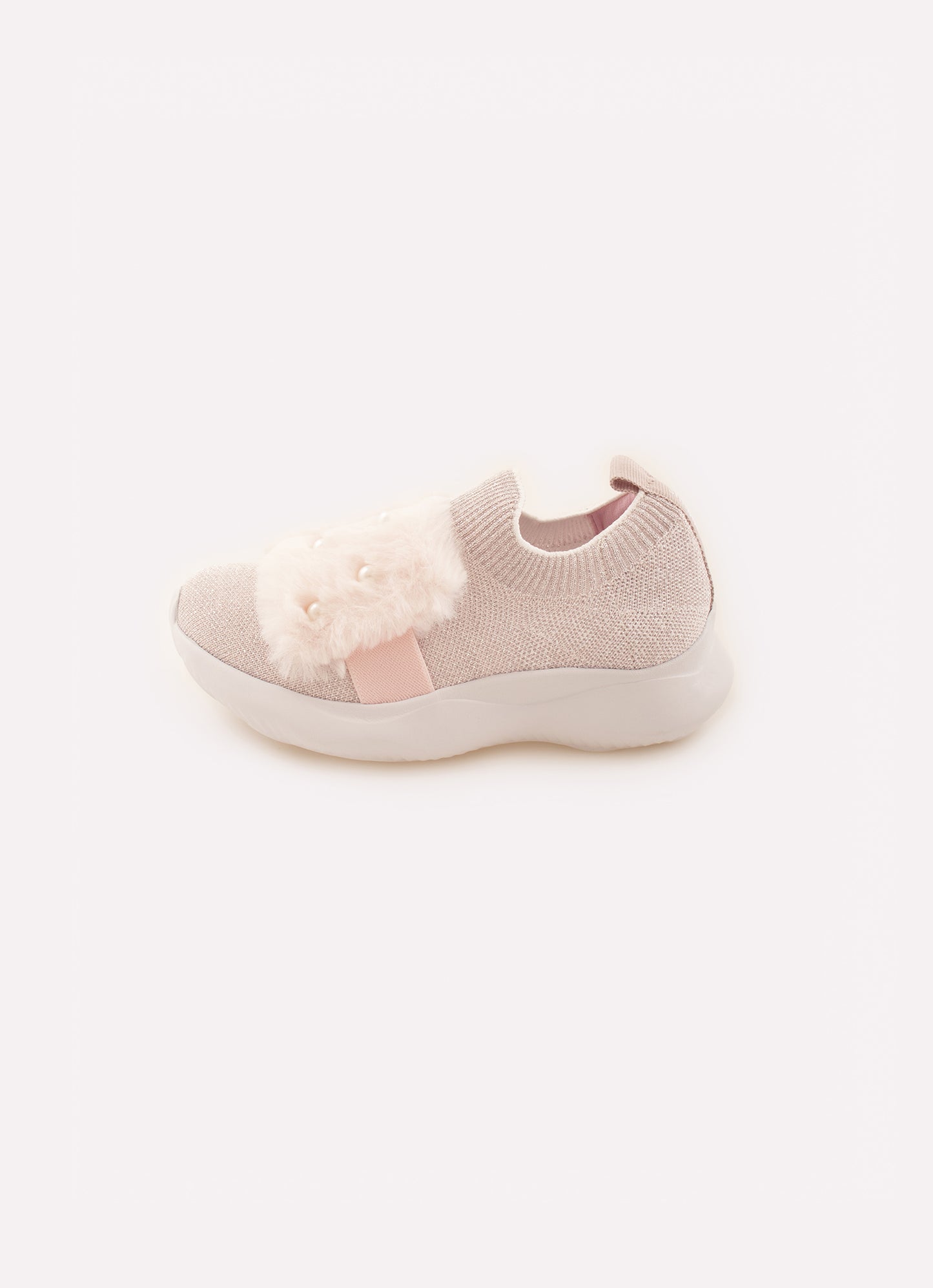 Tênis Knit Pele e Pérolas