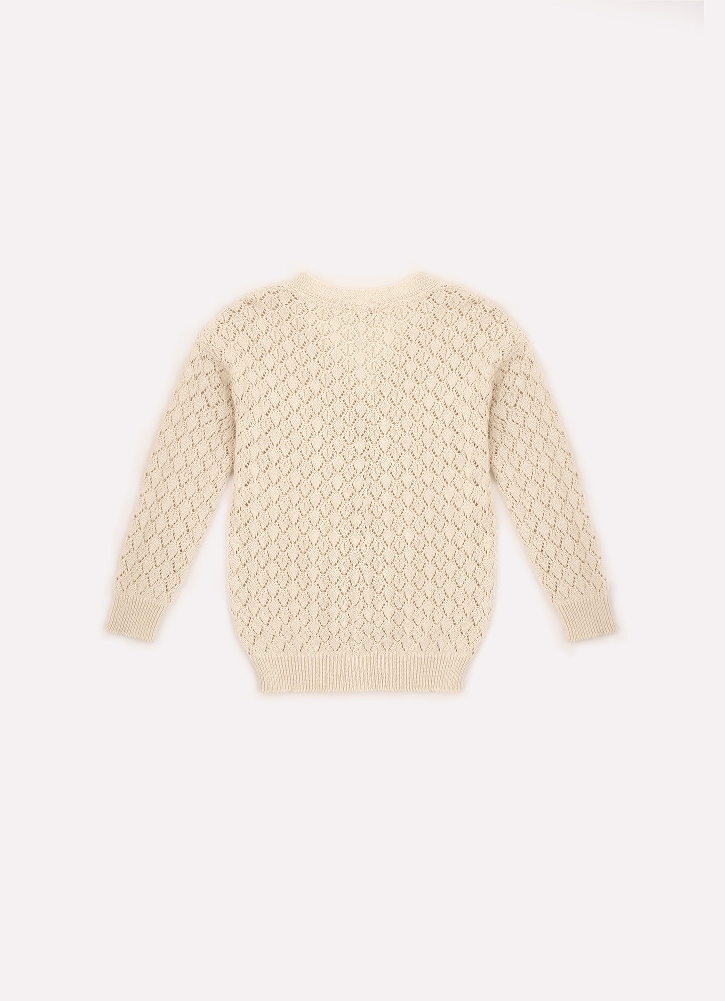 Casaco Tricot Ponto Rendado
