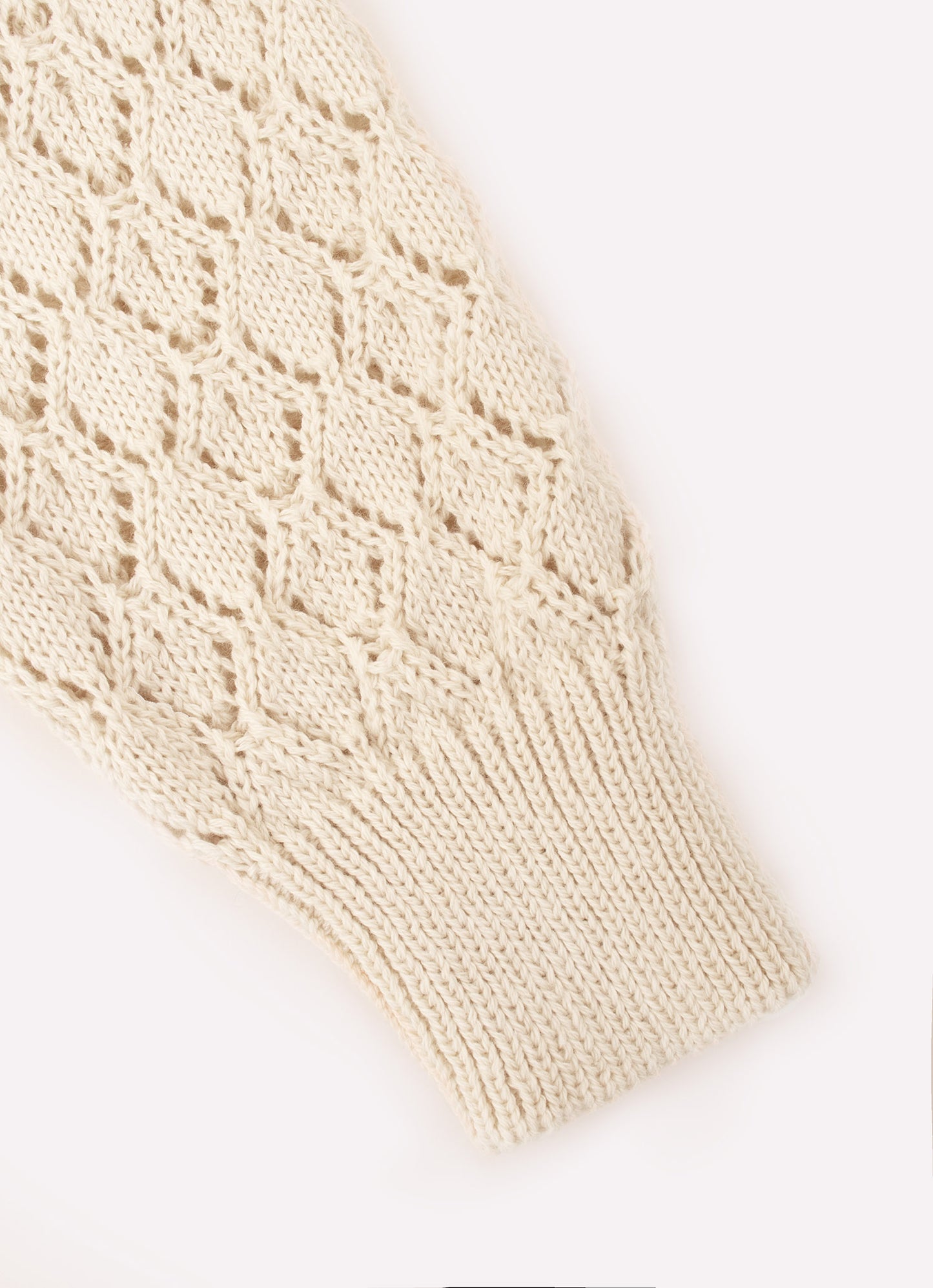 Casaco Tricot Ponto Rendado