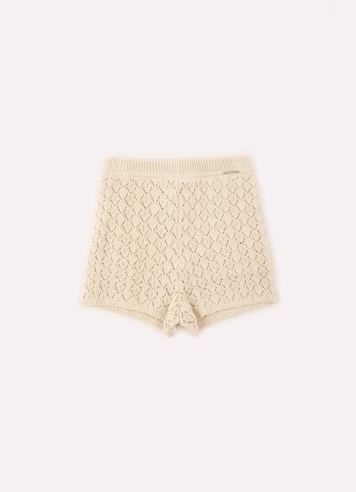 Short Tricot Ponto Rendado