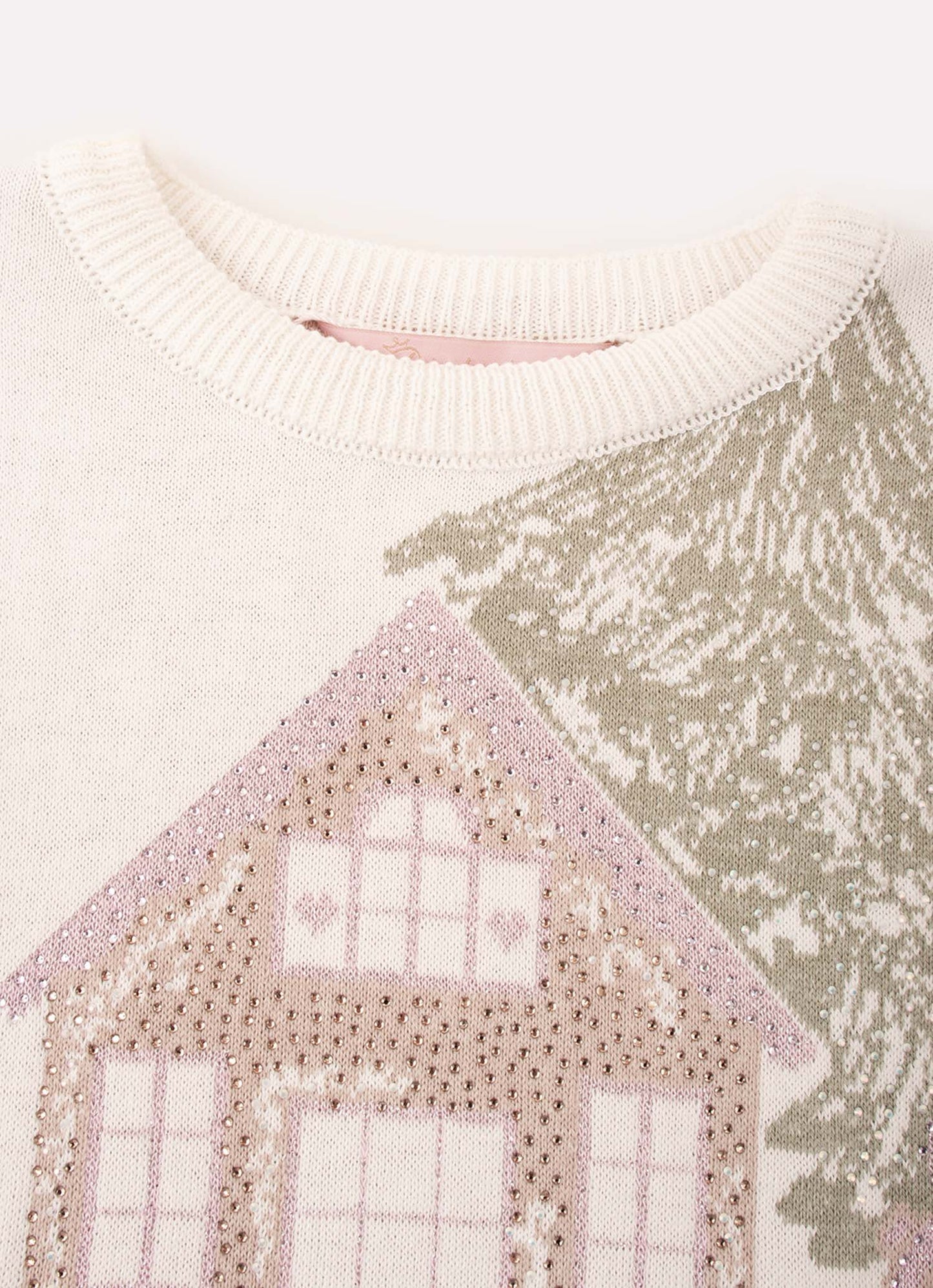Blusa Tricot Cenário Neve Cristal