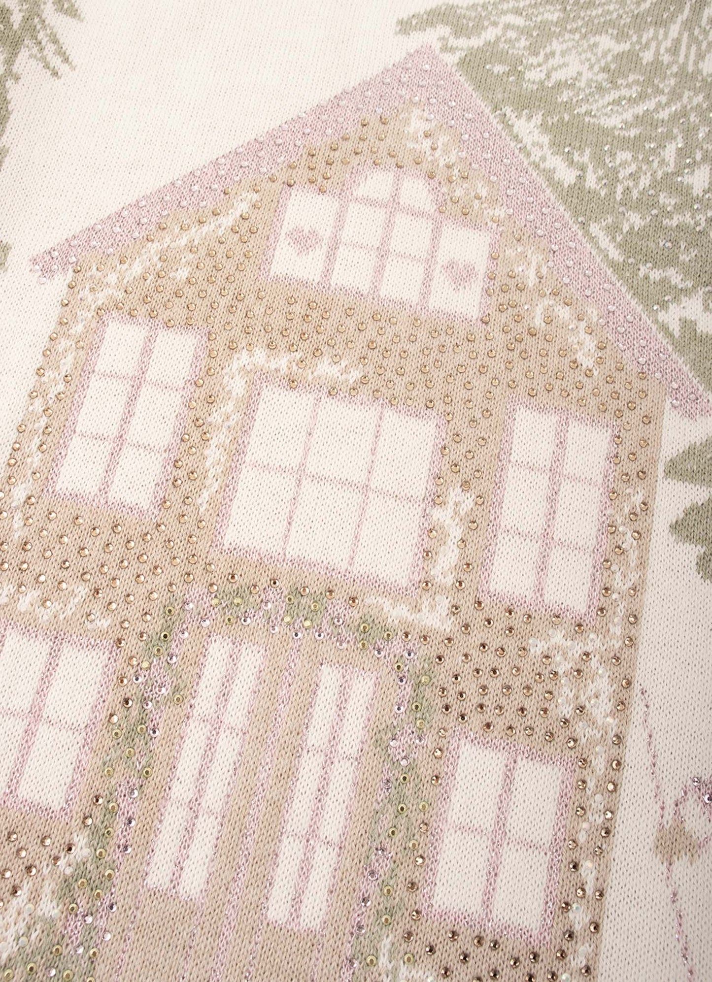 Blusa Tricot Cenário Neve Cristal