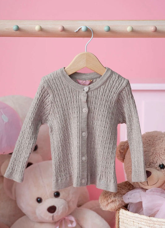 Casaco Tricot Ponto Trançado Casaco Tricot Ponto Trançado