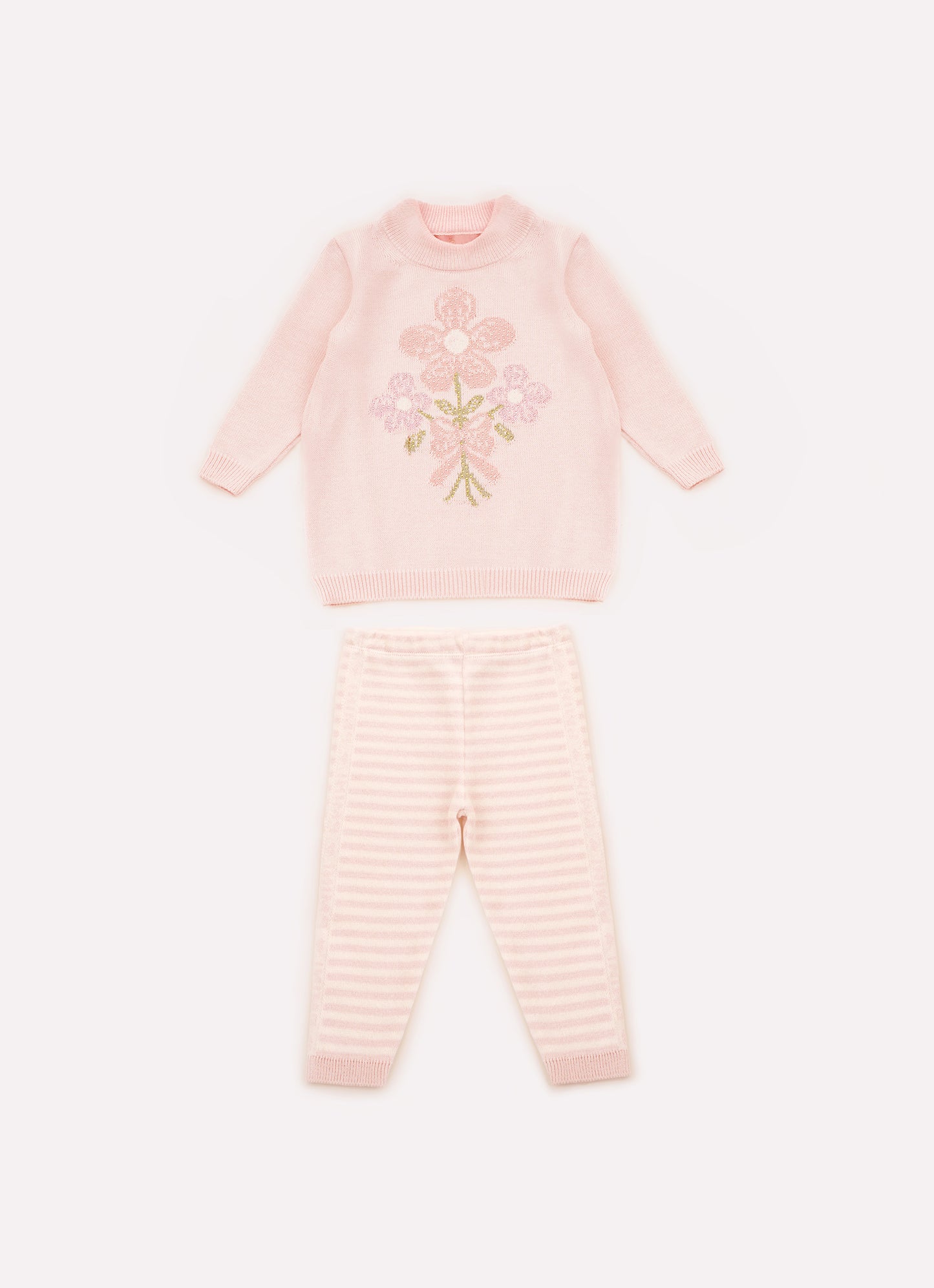 Conjunto Tricot Blusa Legging Listrada