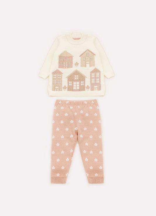 Conjunto Tricot Casinhas Cristais Conjunto Tricot Casinhas Cristais