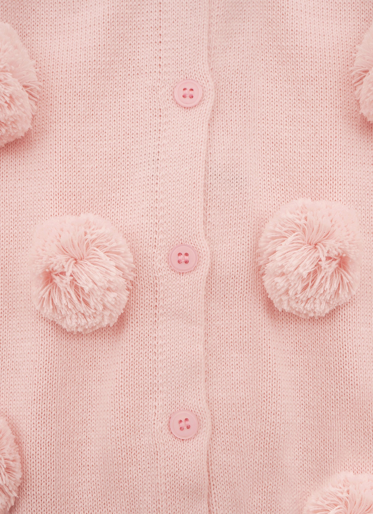 Casaco Tricot Pompons