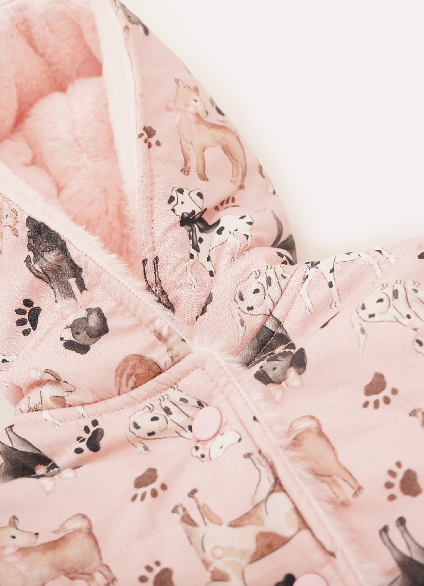 Casaco Puffer Algodao Cachorrinhos