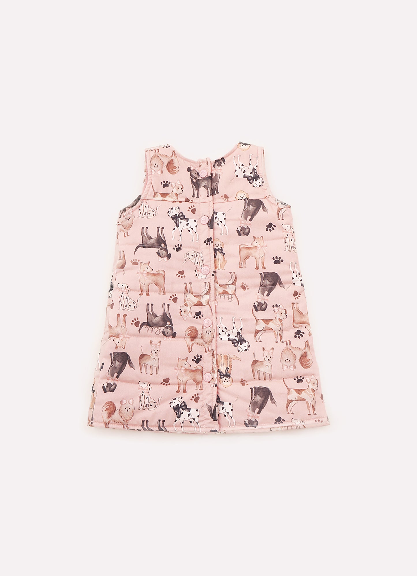 Vestido Puffer Cachorrinhos