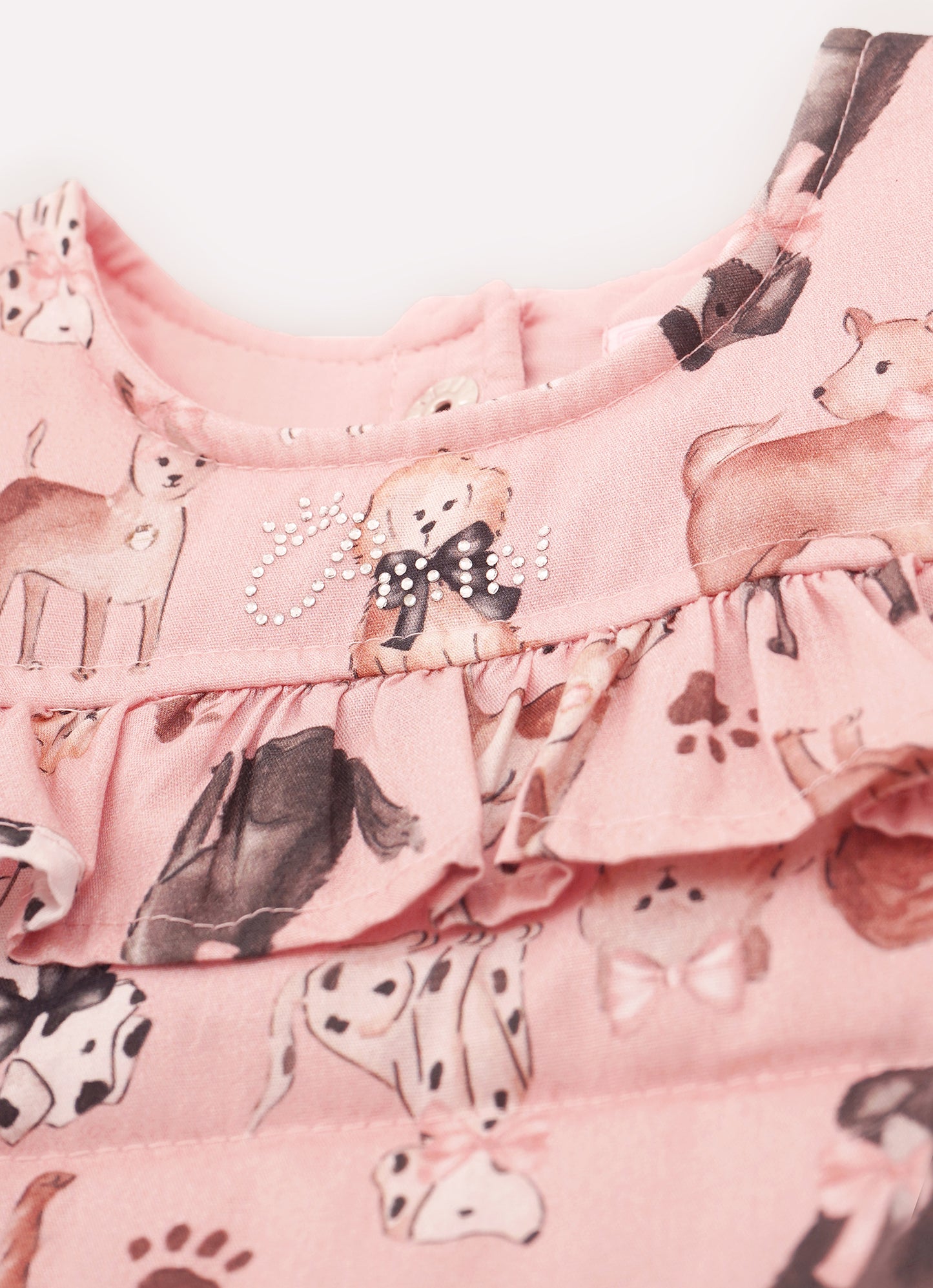 Vestido Puffer Cachorrinhos
