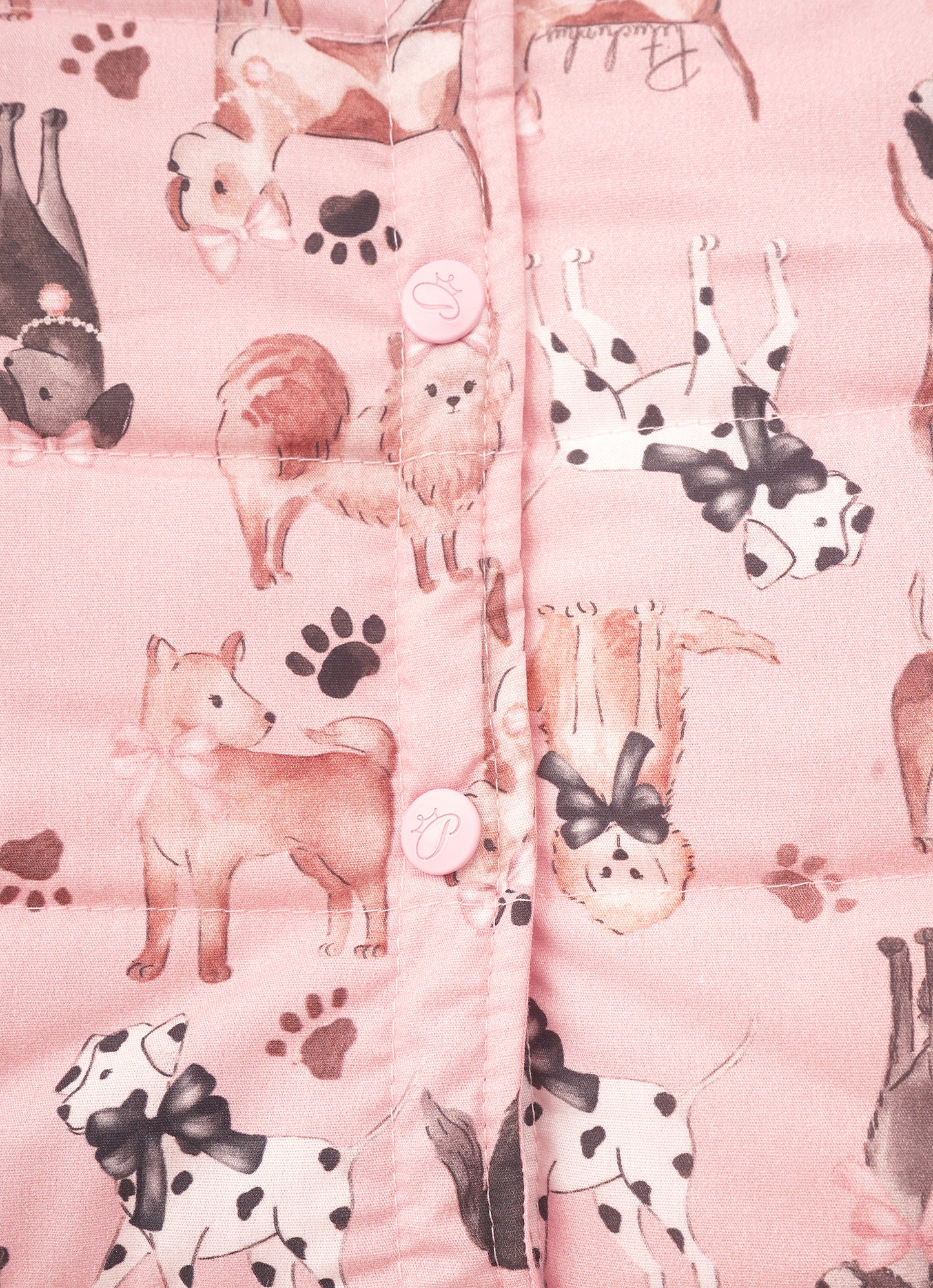 Vestido Puffer Cachorrinhos