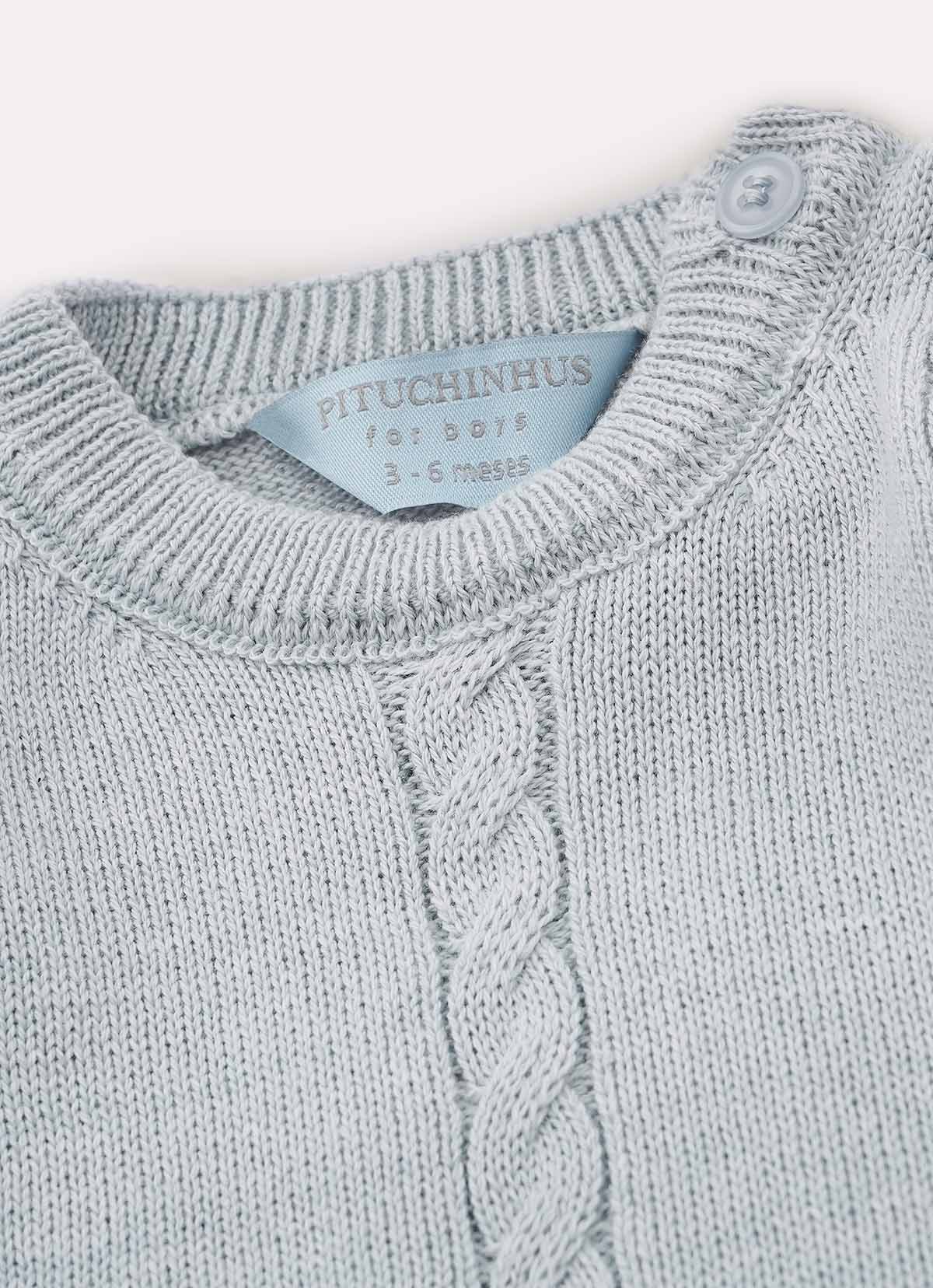 Conjunto Tricot Ponto Trança