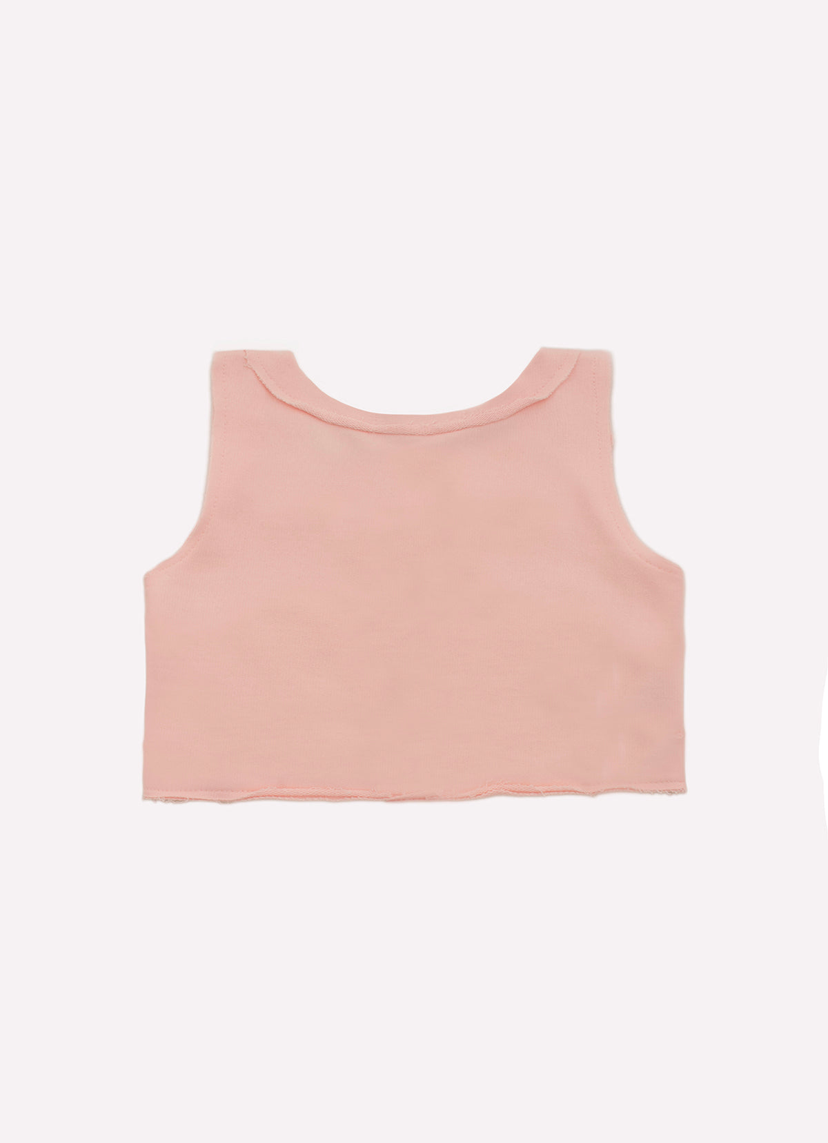 Colete Cropped Moletom Bordados Botões Joia