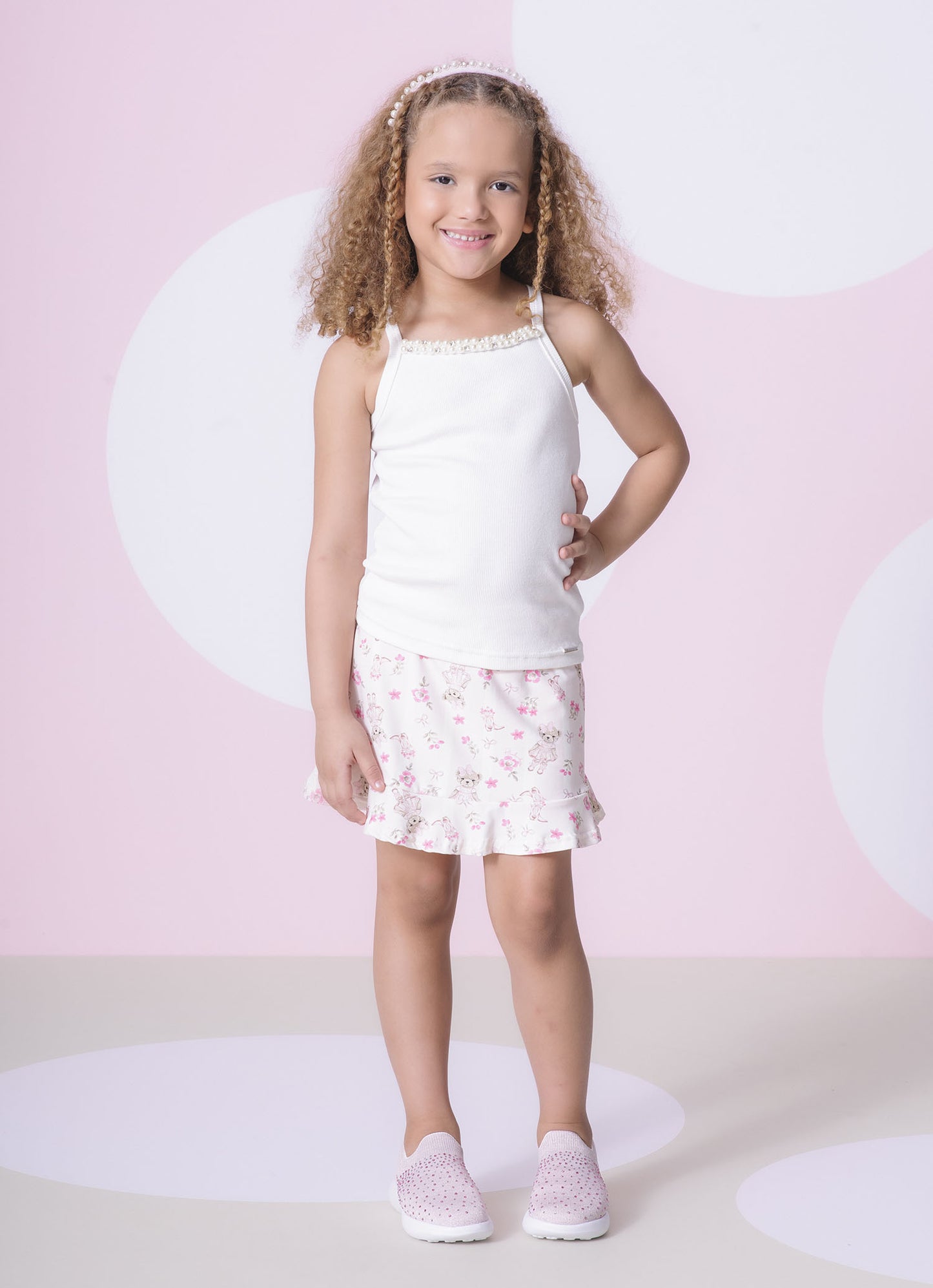Blusa Alça Ribana Bordados Pérolas e Cristais