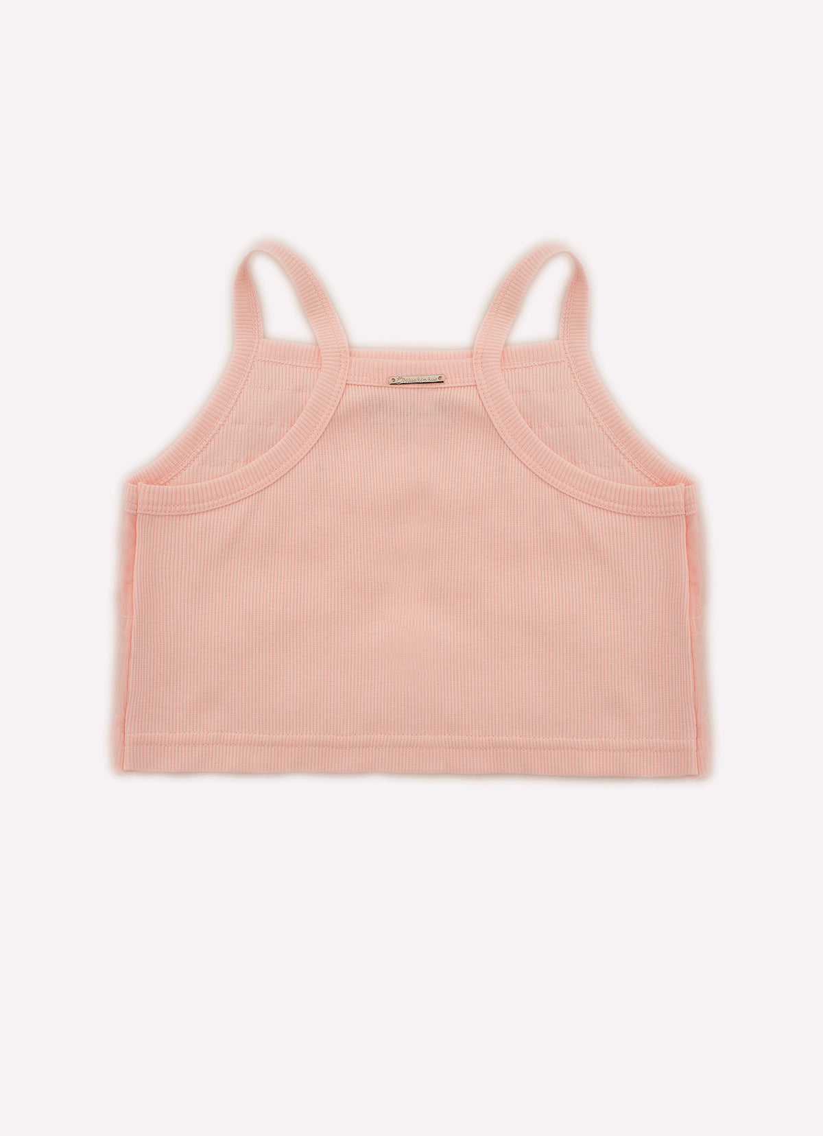 Blusa Cropped Ribana Frufru Tule Cristais