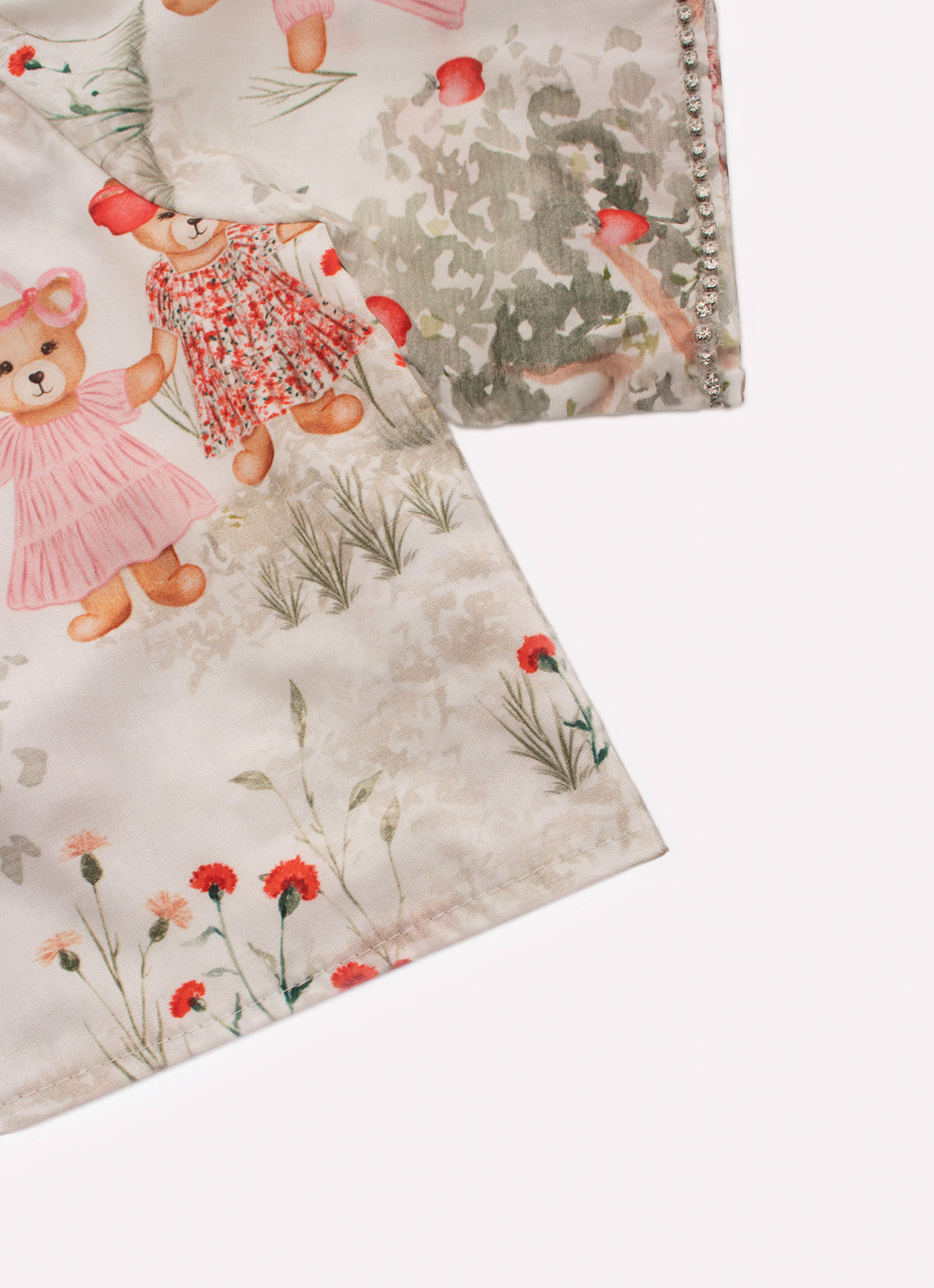 Blusa Cropped Algodão Estampado Árvore Cristal