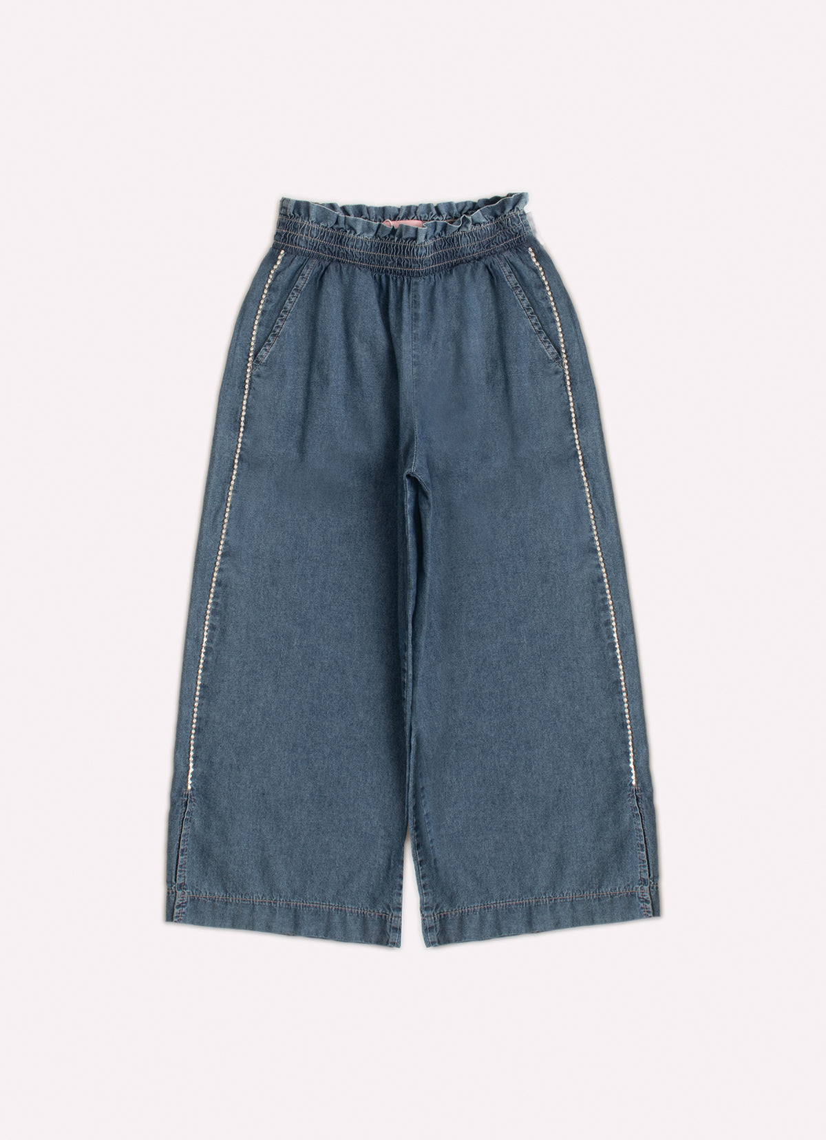 Calça Jeans Fino Cristal Lateral