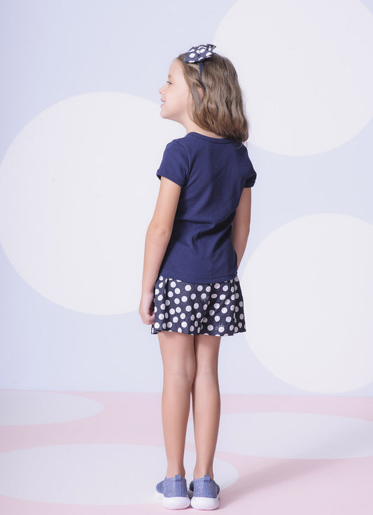 Básica Ribana Pituchinhus Azul Marinho Básica Ribana Pituchinhus Azul Marinho