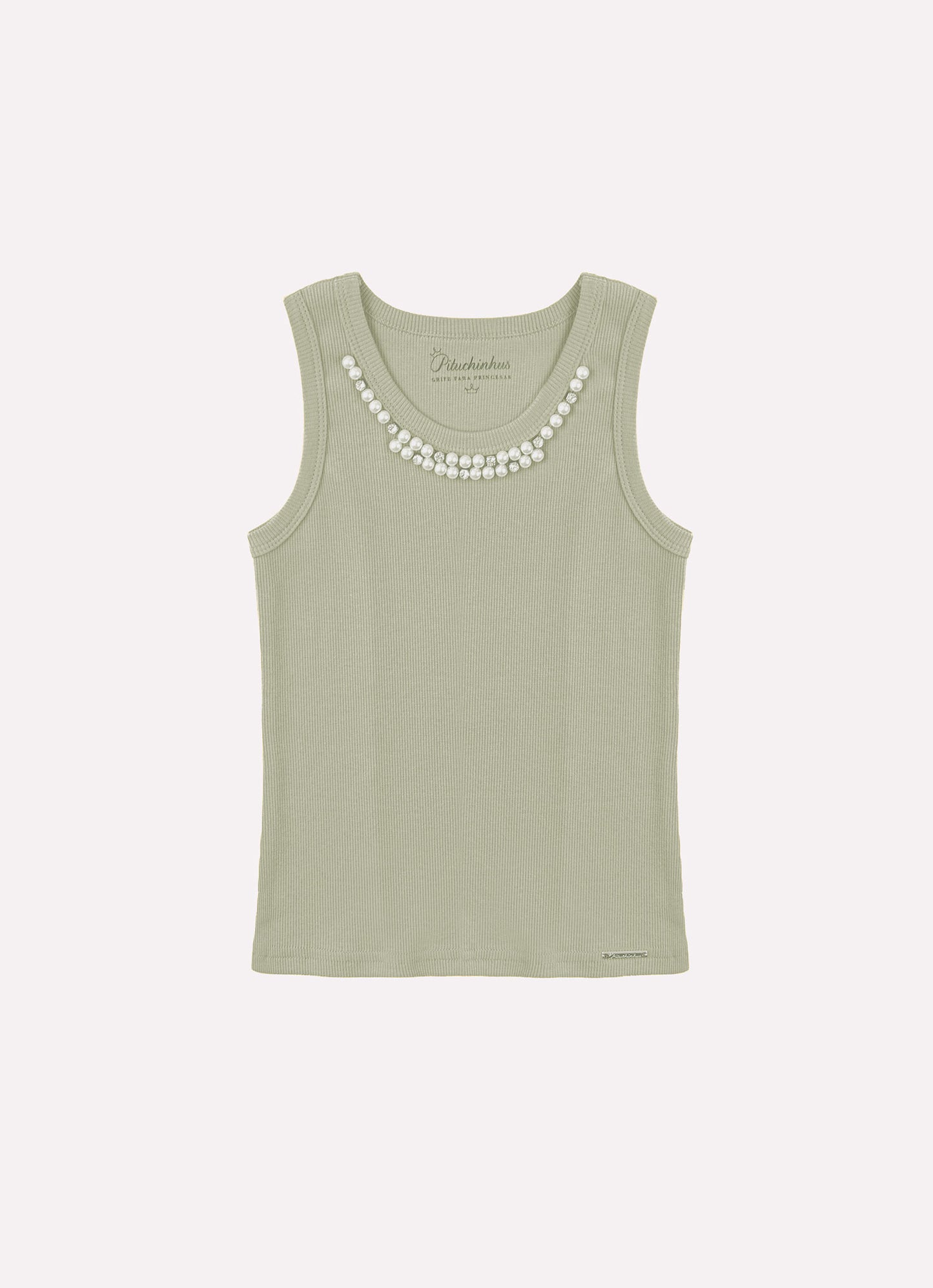 Blusa Regata Ribana Bordados