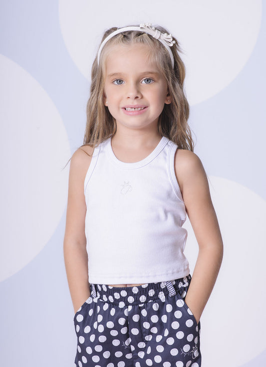 Regata Cropped Ribana Pituchinhus  Off White Regata Cropped Ribana Pituchinhus  Off White