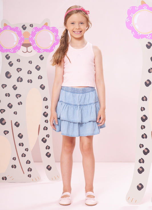 Regata Cropped Ribana Pituchinhus Rosa Baby Regata Cropped Ribana Pituchinhus Rosa Baby